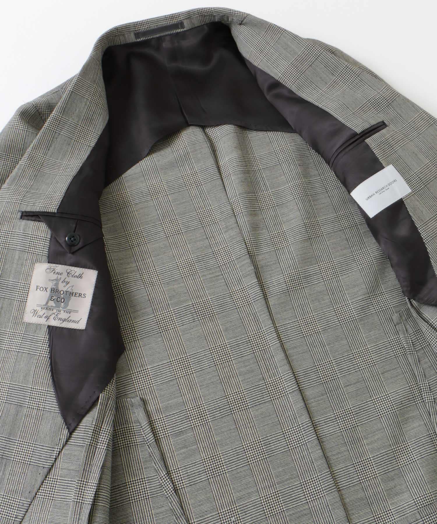 LIFE STYLE TAILOR　FOX BROTHERS JACKET BLK-WHT 44