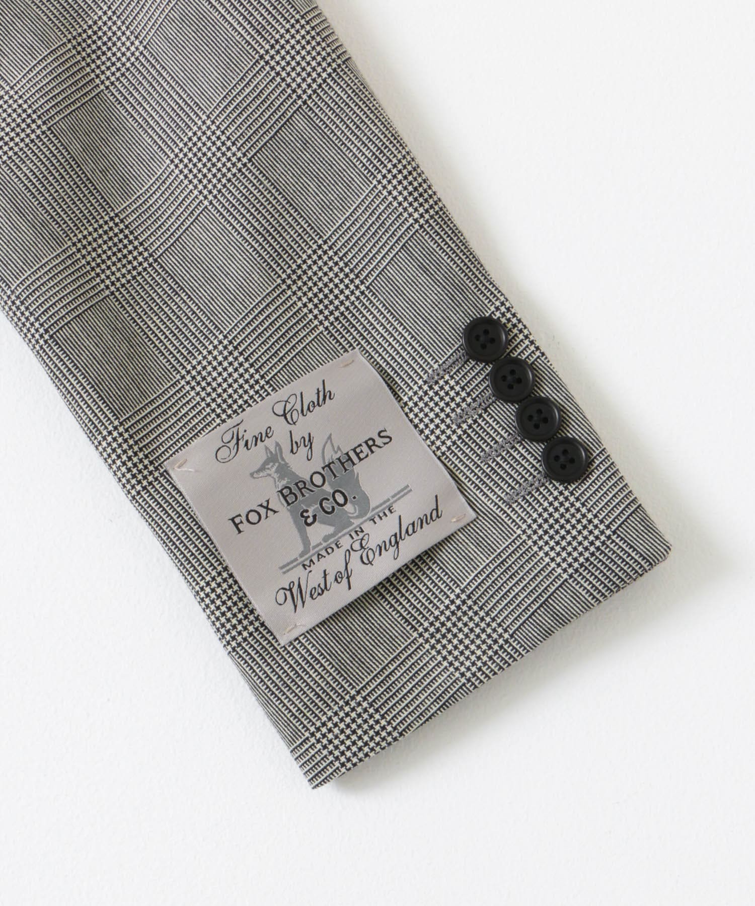 LIFE STYLE TAILOR　FOX BROTHERS JACKET BLK-WHT 44