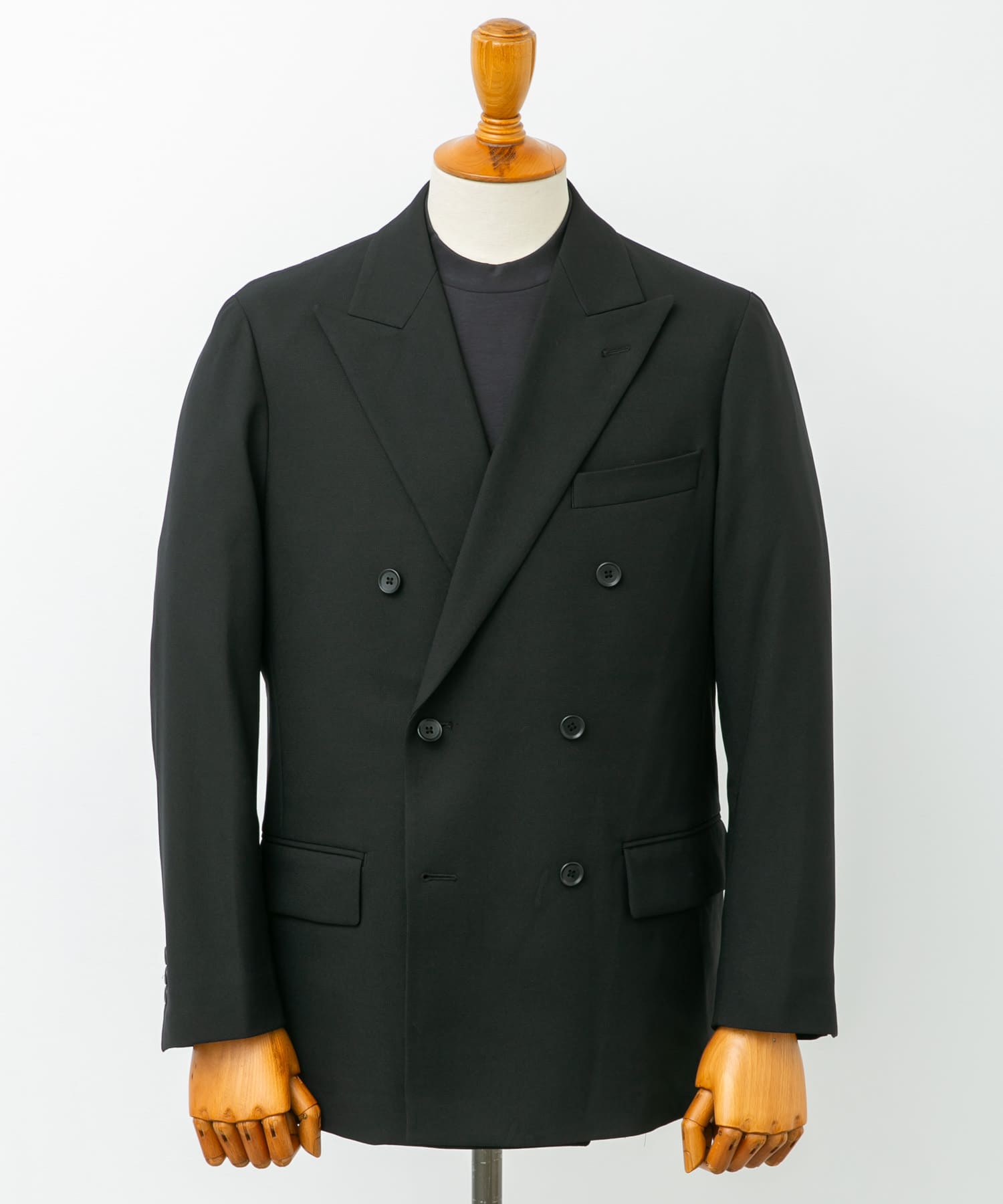 『イージーケア』LIFE STYLE TAILOR　ストレッチオックスWジャケット BLACK M