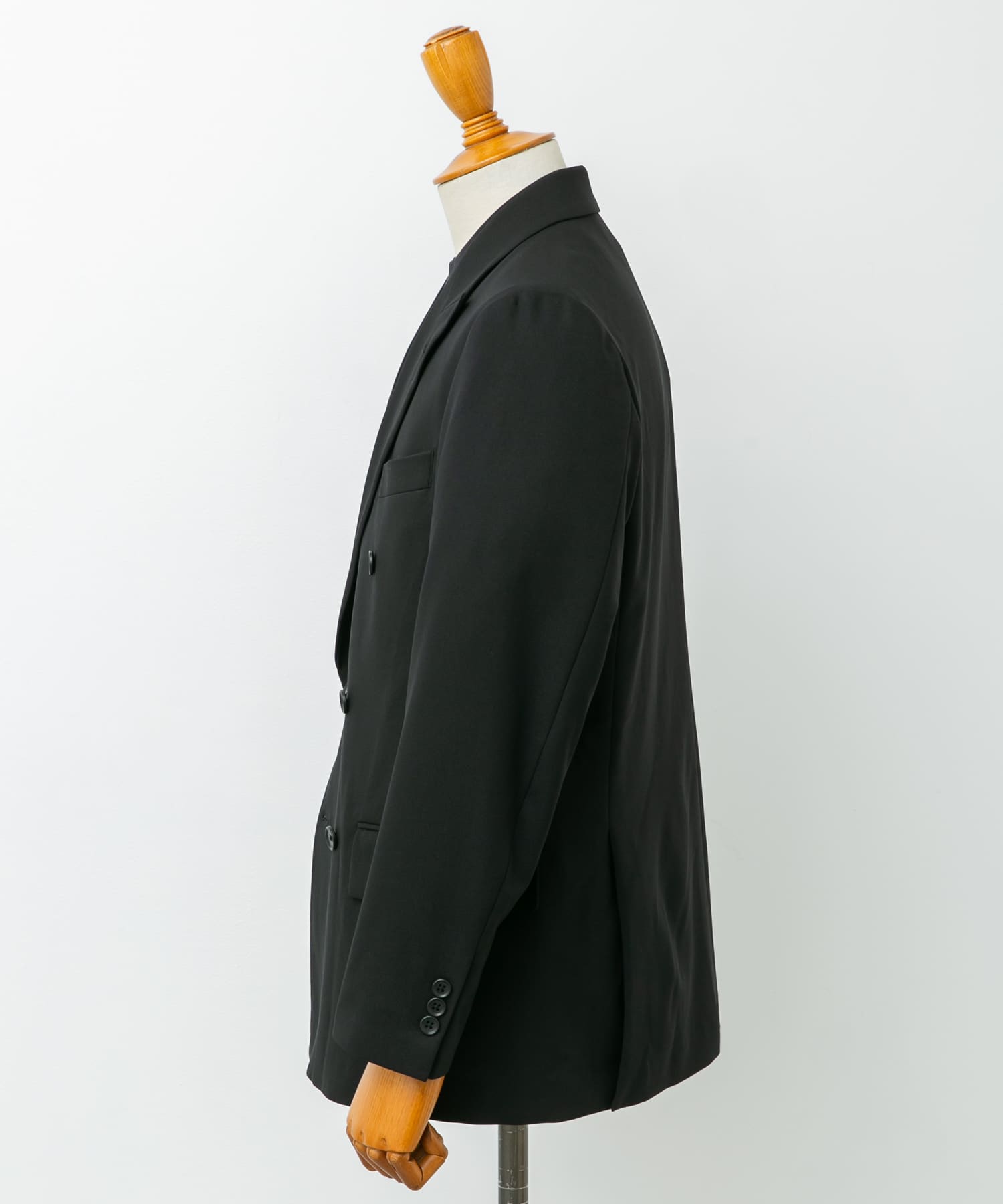 『イージーケア』LIFE STYLE TAILOR　ストレッチオックスWジャケット BLACK L