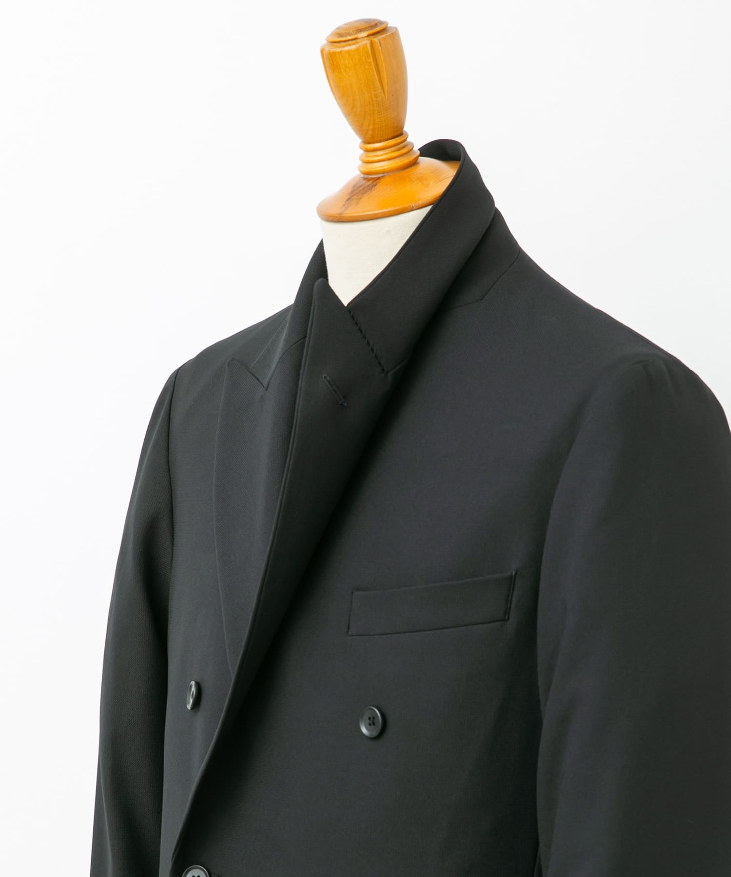 『イージーケア』LIFE STYLE TAILOR　ストレッチオックスWジャケット BLACK L