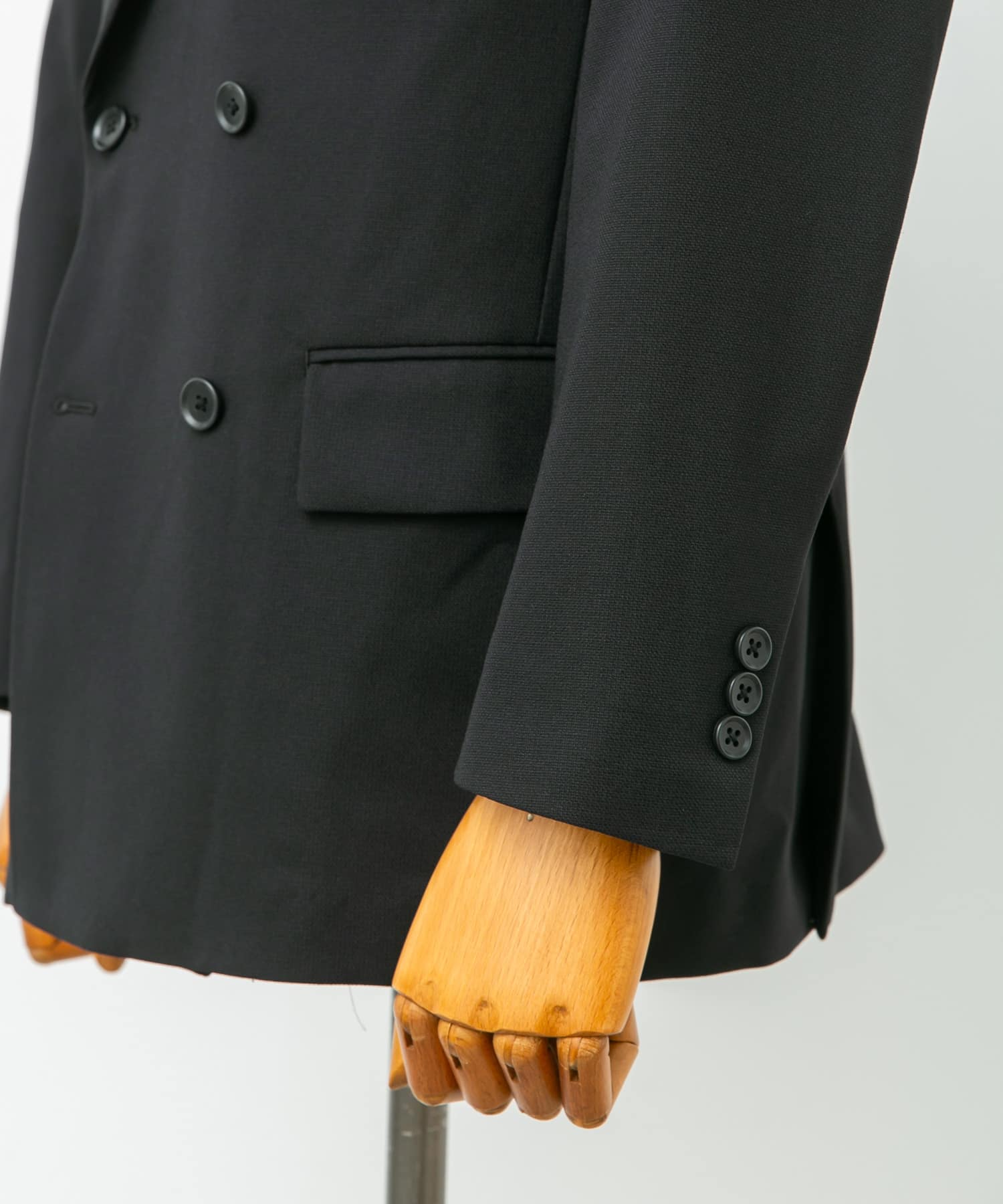 『イージーケア』LIFE STYLE TAILOR　ストレッチオックスWジャケット BLACK L