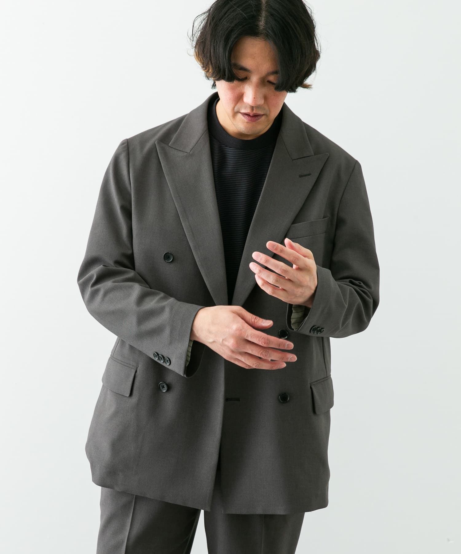 『イージーケア』LIFE STYLE TAILOR　ストレッチオックスWジャケット