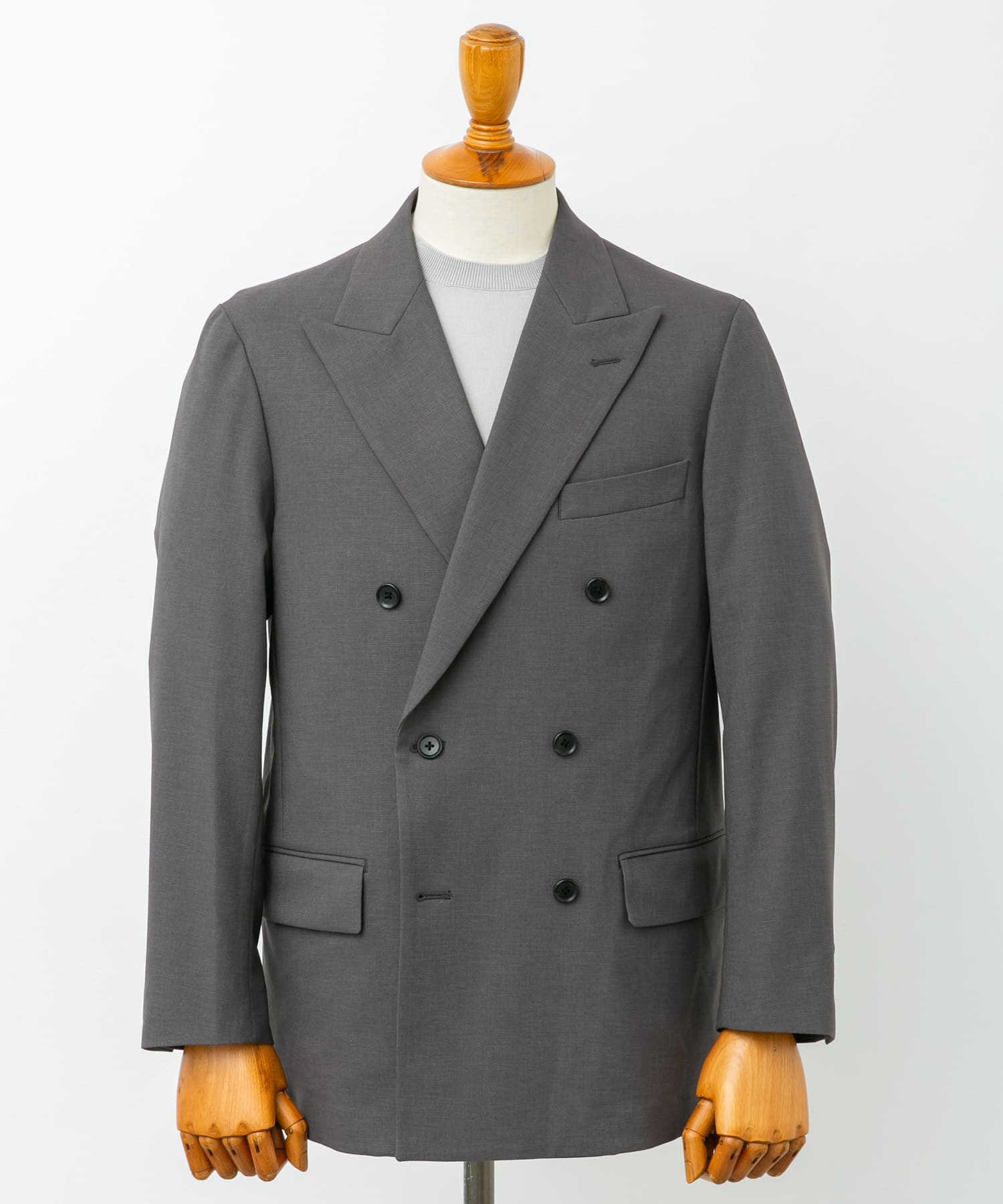 『イージーケア』LIFE STYLE TAILOR　ストレッチオックスWジャケット GRAY S