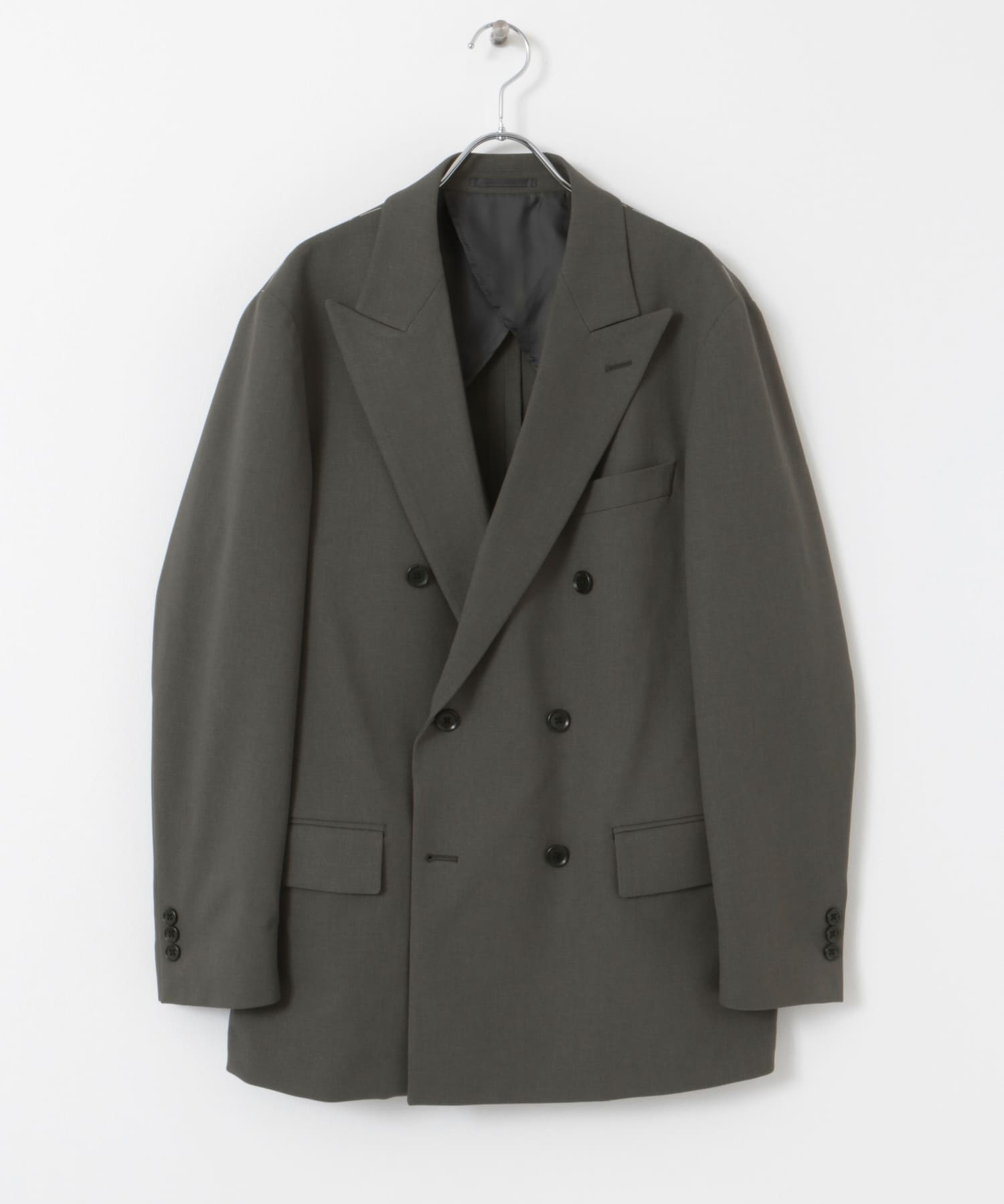 『イージーケア』LIFE STYLE TAILOR　ストレッチオックスWジャケット GRAY S