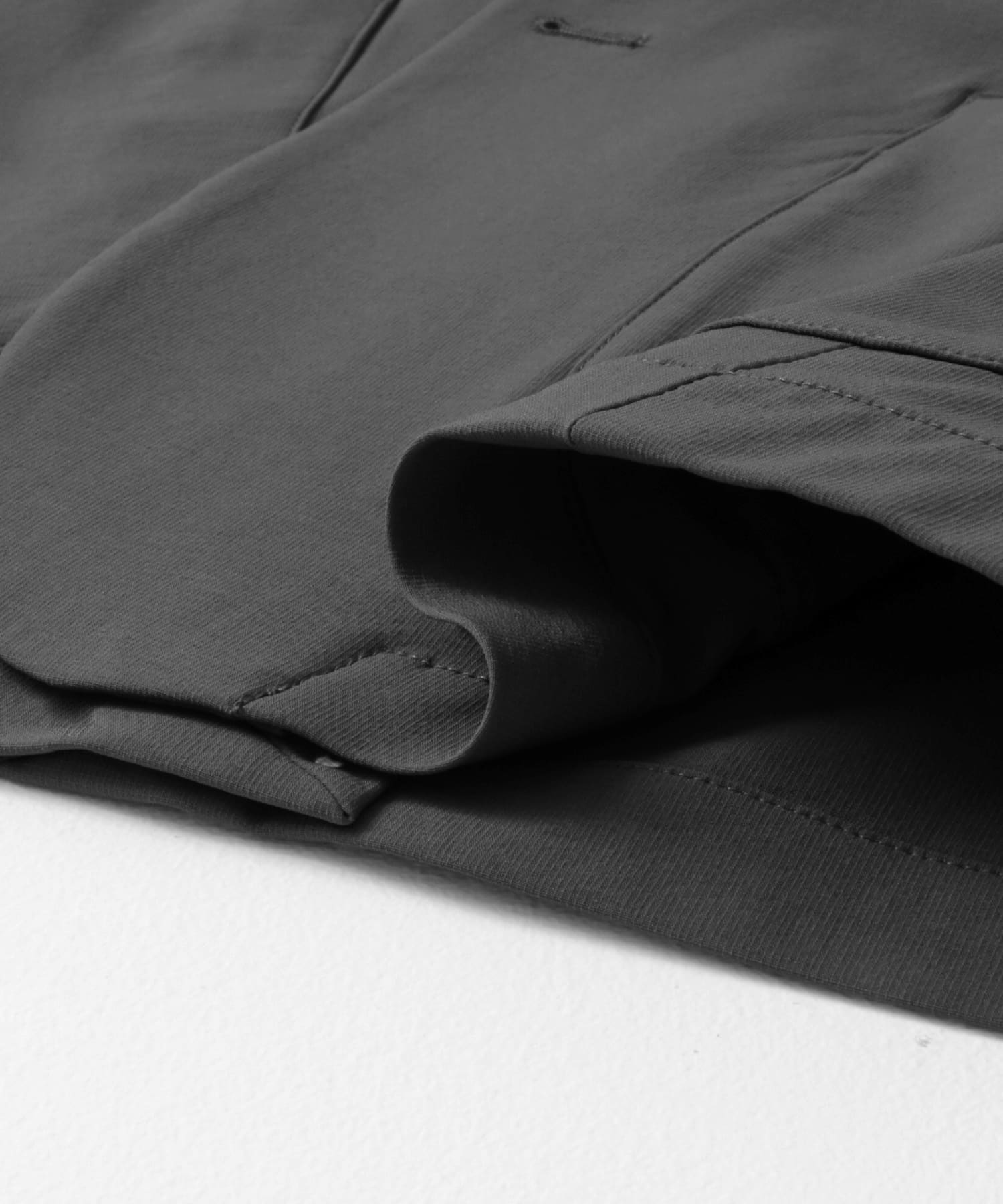 『イージーケア』LIFE STYLE TAILOR　リップストップナイロンストレッチジャケット GRAY S