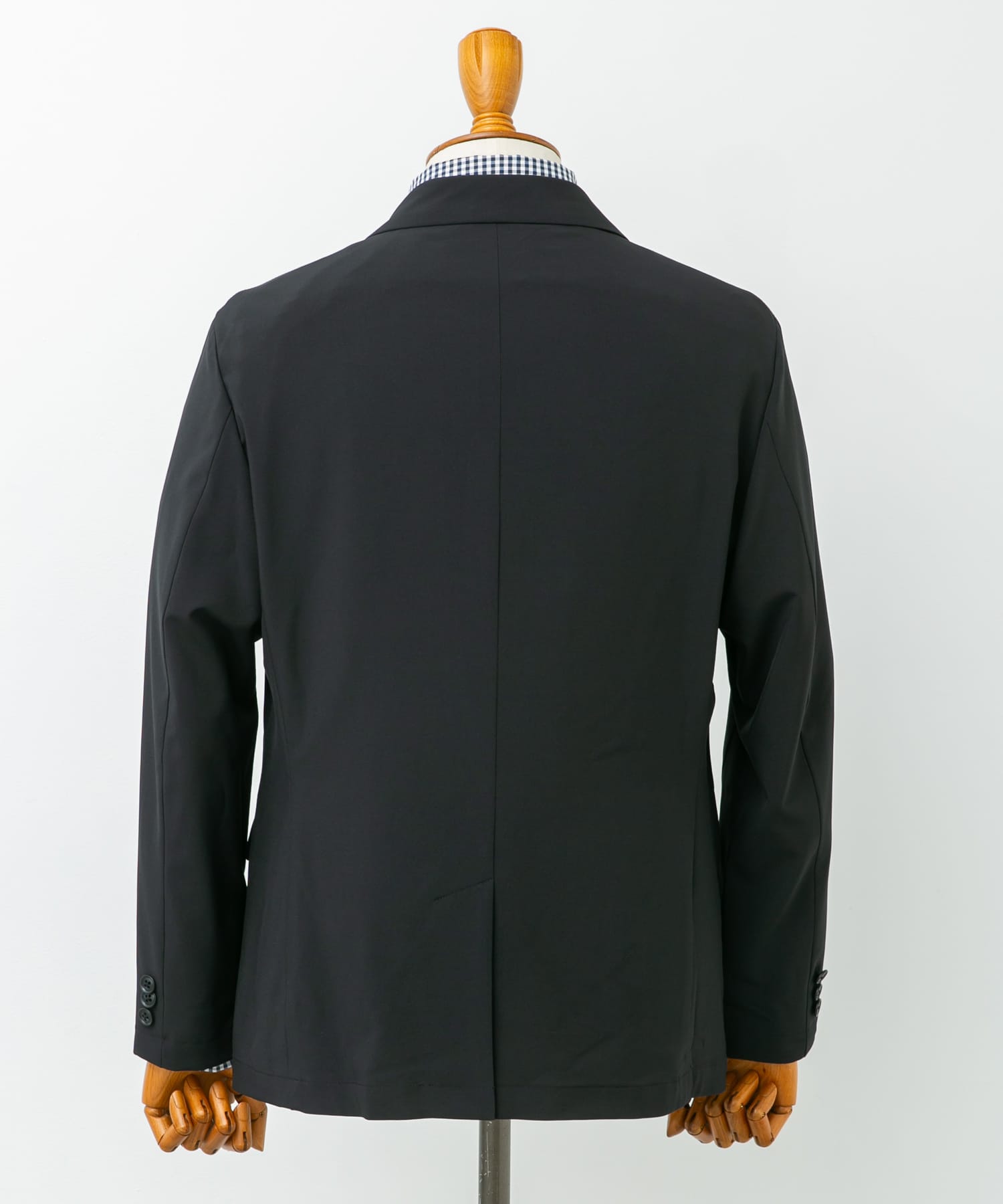 『イージーケア』LIFE STYLE TAILOR　4WAYストレッチポリエステルジャケット NAVY M