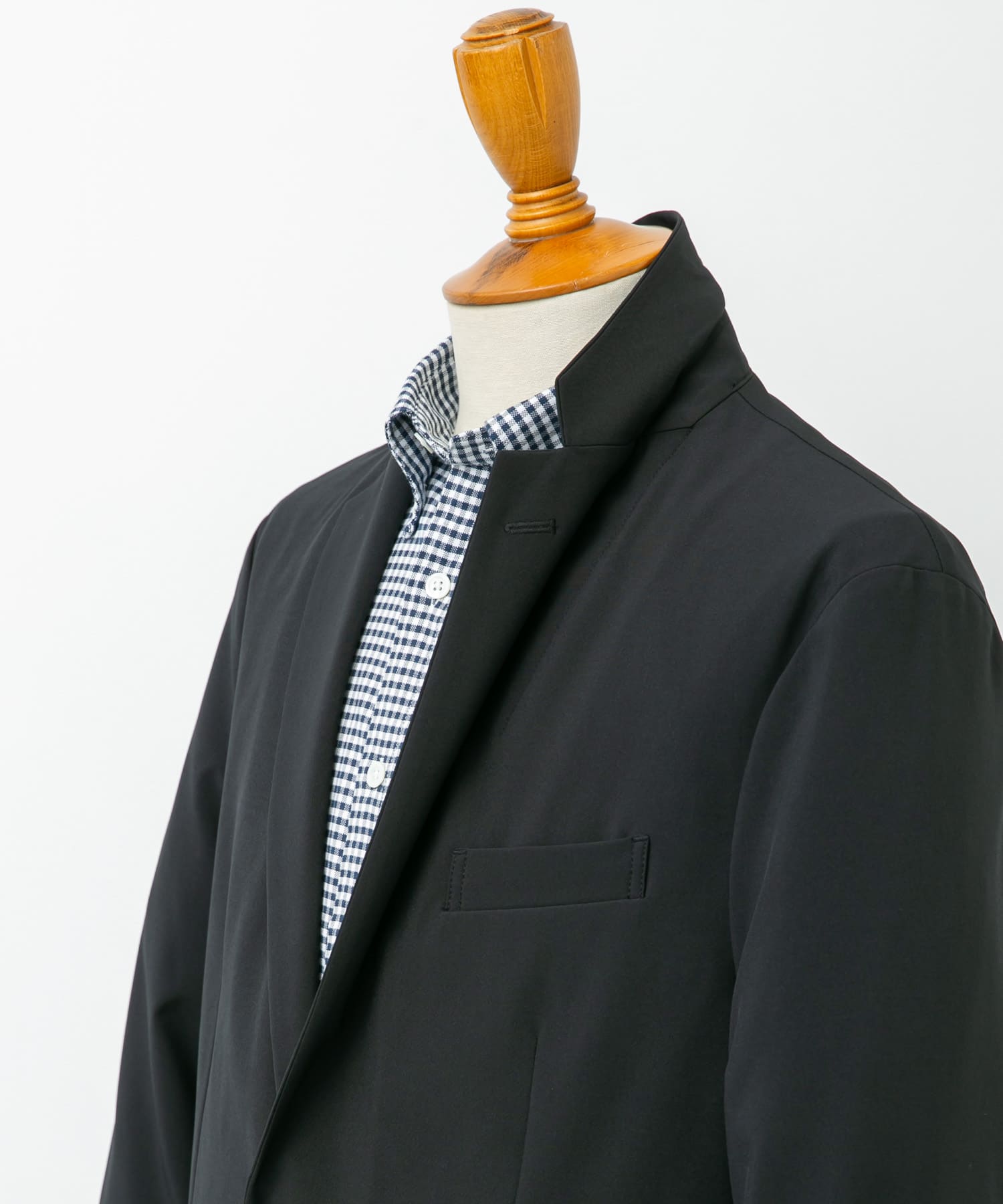 『イージーケア』LIFE STYLE TAILOR　4WAYストレッチポリエステルジャケット NAVY M