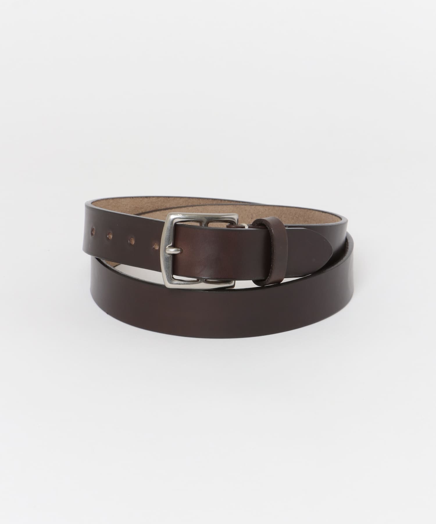 LIFE STYLE TAILOR　クロムエクセルレザーベルト BROWN FREE