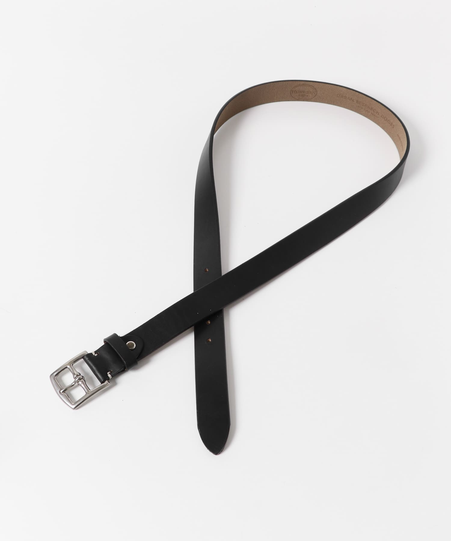 LIFE STYLE TAILOR　クロムエクセルレザーベルト BLACK FREE