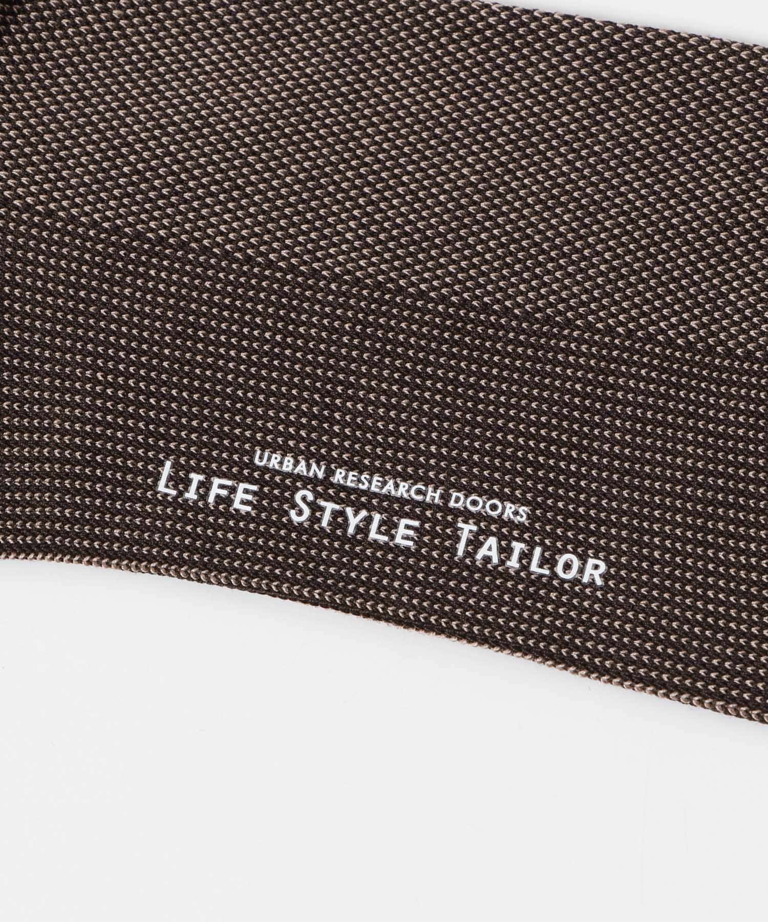 LIFE STYLE TAILOR　バーズアイドレスソックス BROWN -