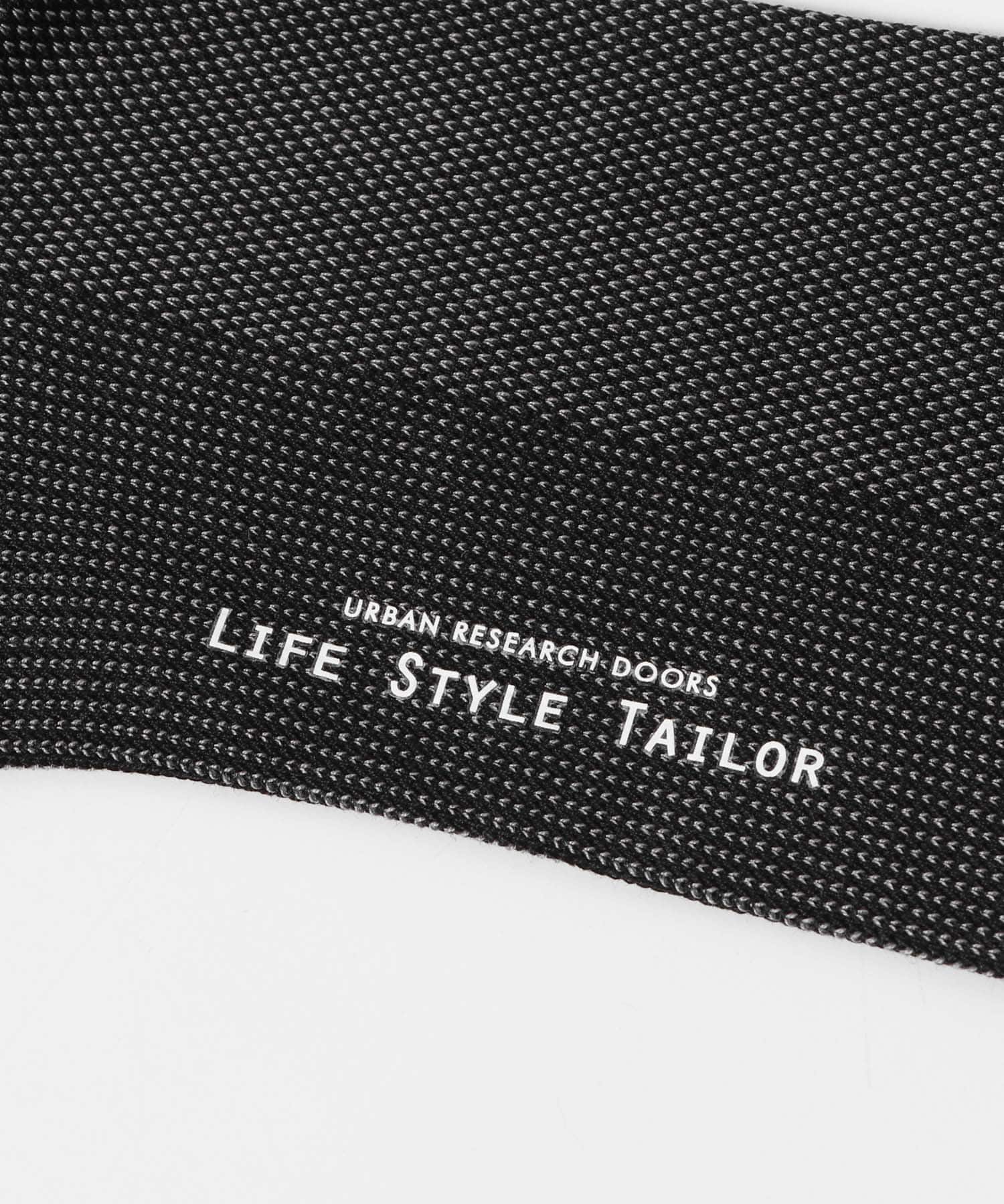 LIFE STYLE TAILOR　バーズアイドレスソックス BLACK -