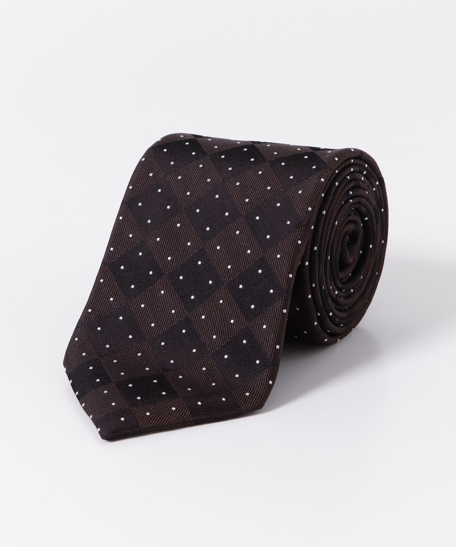 LIFE STYLE TAILOR　25SS国内タイドット1 02BROWN -
