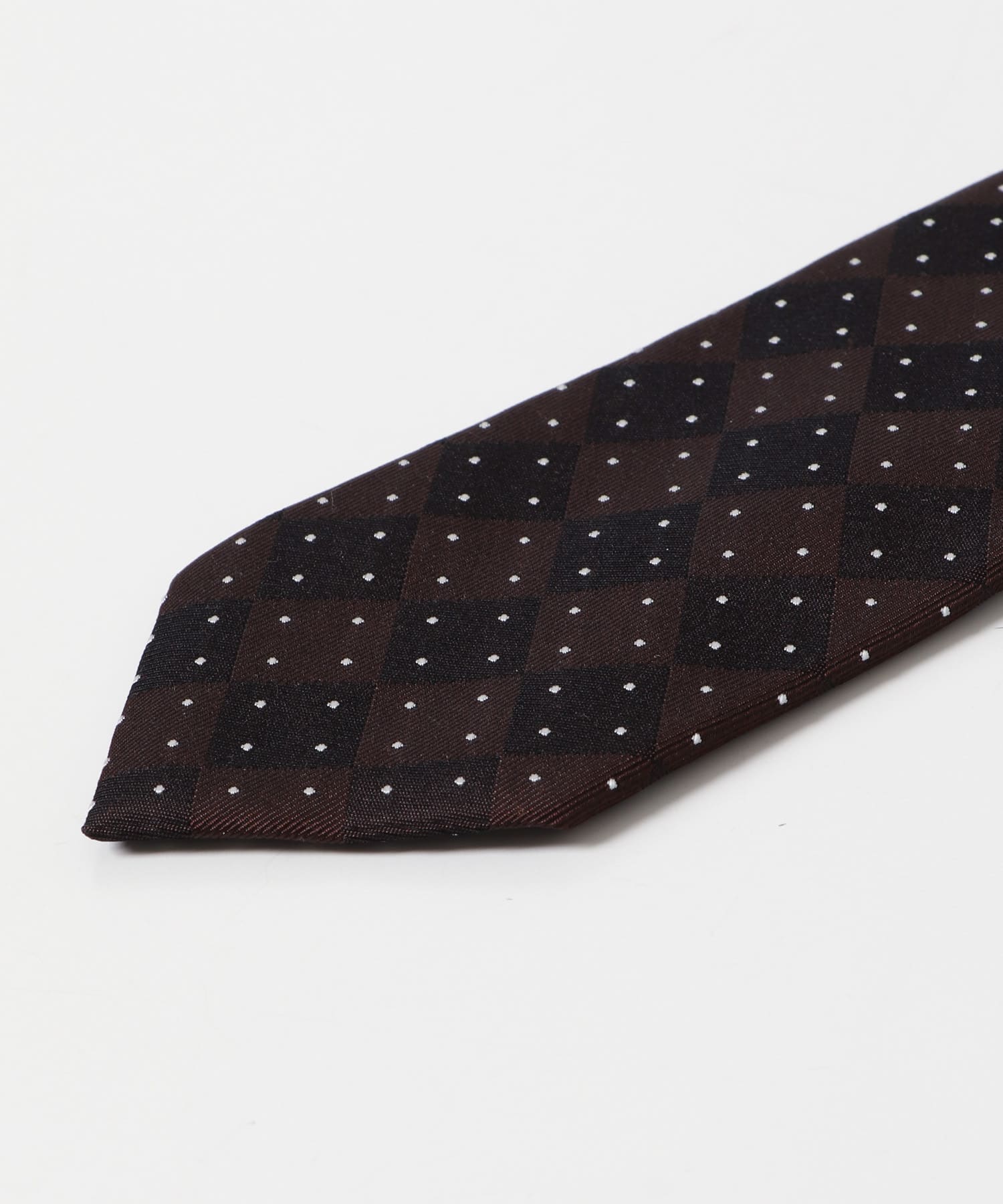 LIFE STYLE TAILOR　25SS国内タイドット1 02BROWN -