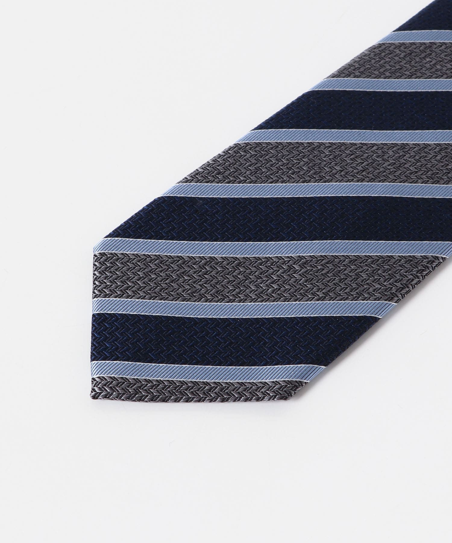LIFE STYLE TAILOR　25SS国内生地タイST1 02GRY-NVY -
