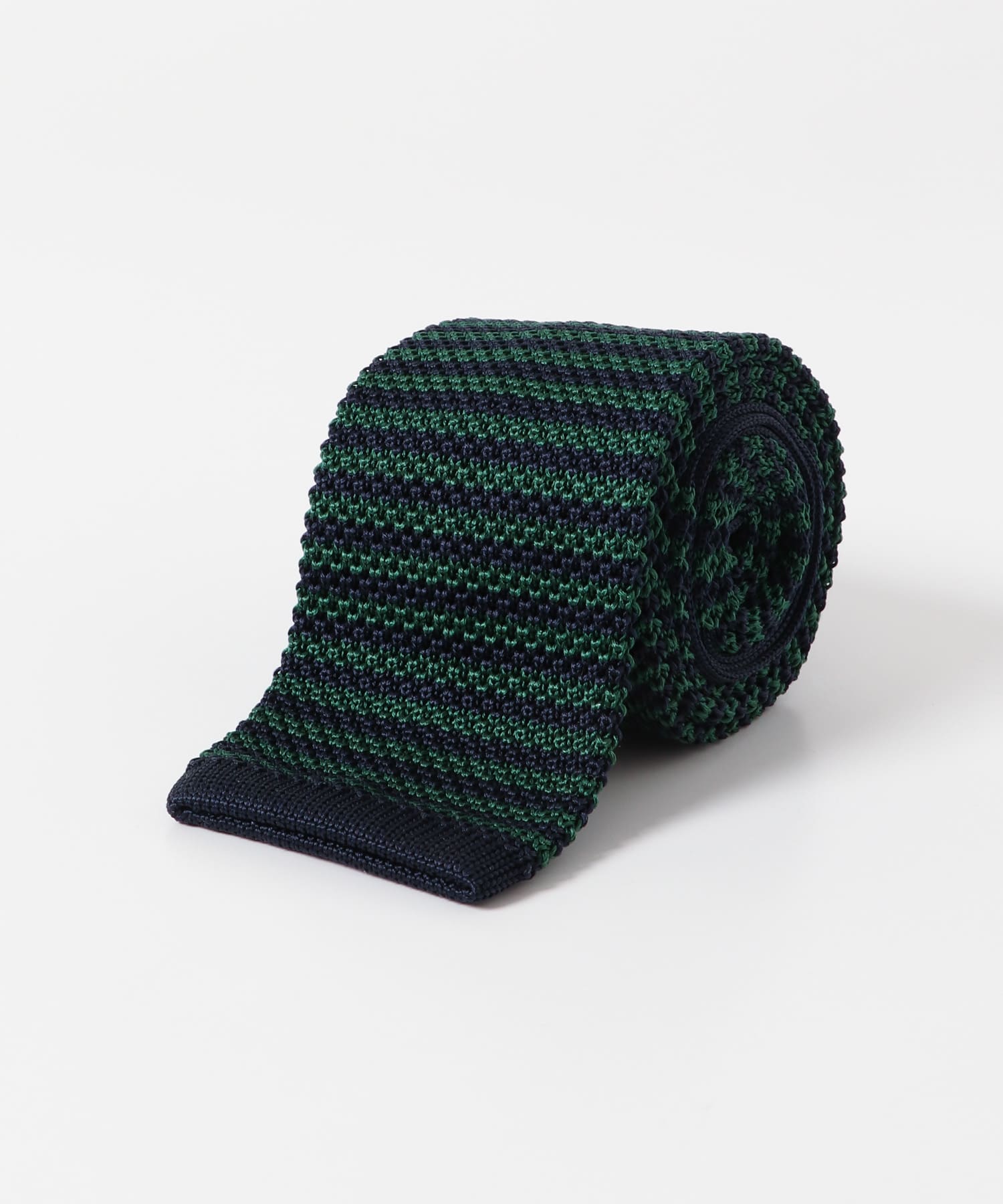 LIFE STYLE TAILOR　シルクニットタイ 01NVY-GRN -