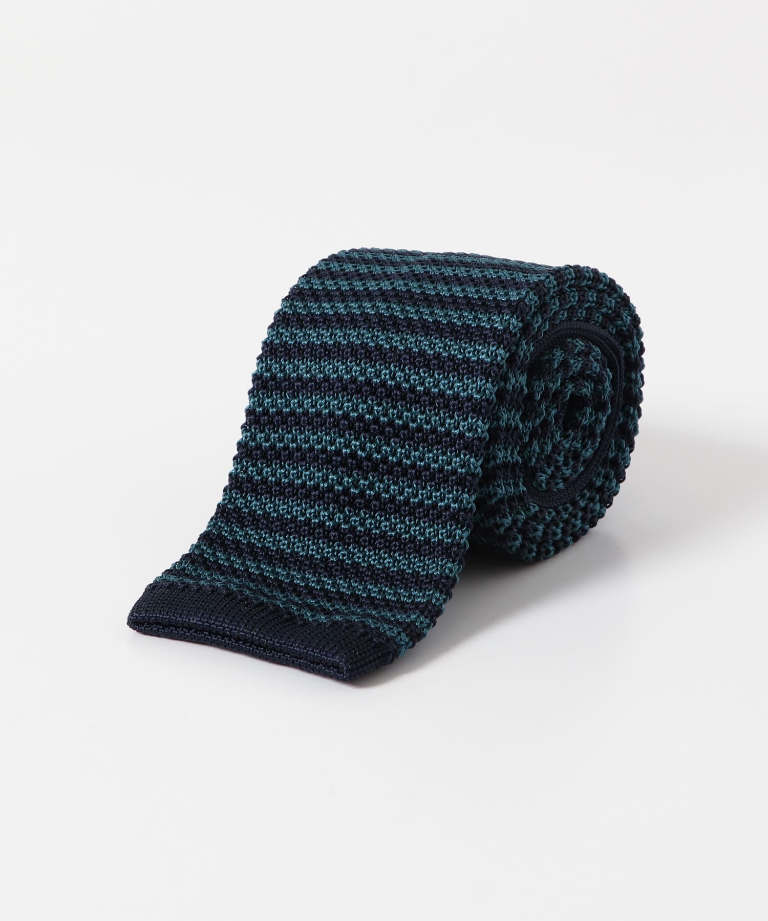 LIFE STYLE TAILOR　シルクニットタイ 02NVY-BLU -