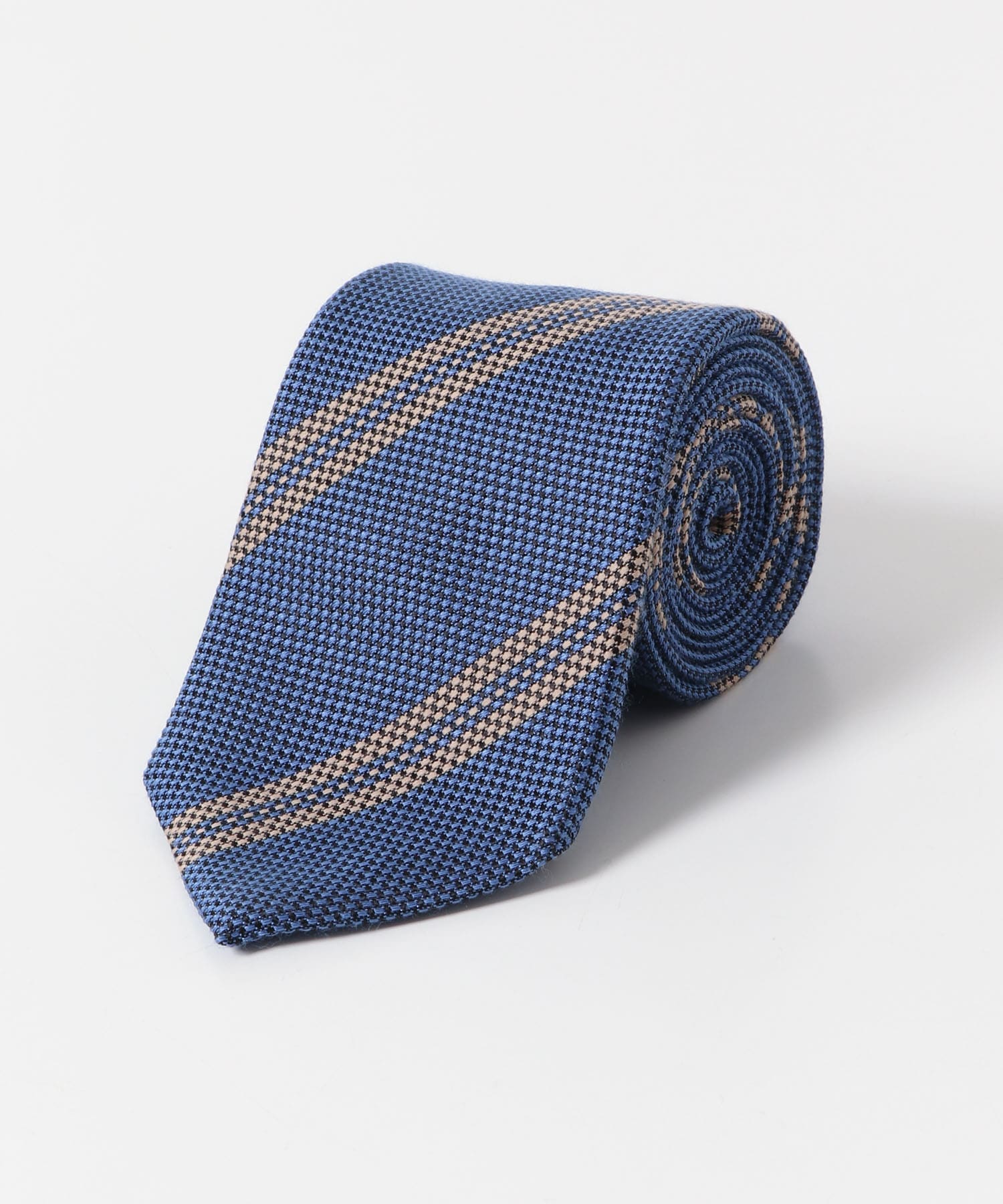 LIFE STYLE TAILOR　BBCシルクコットンタイST1 02BLU-BEG -