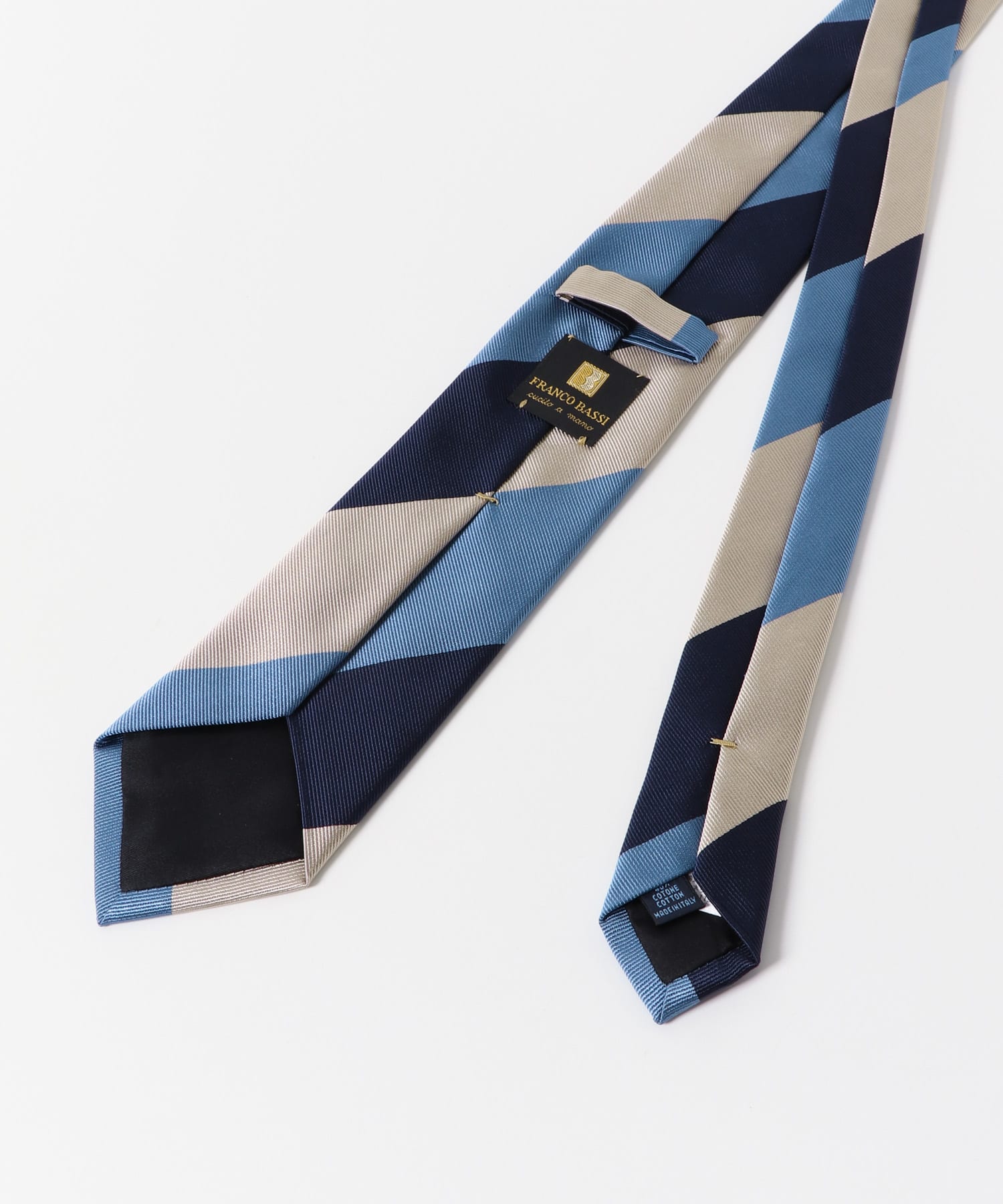 LIFE STYLE TAILOR　25SS FRANCO BASSI タイST2 02NVY-BLU -