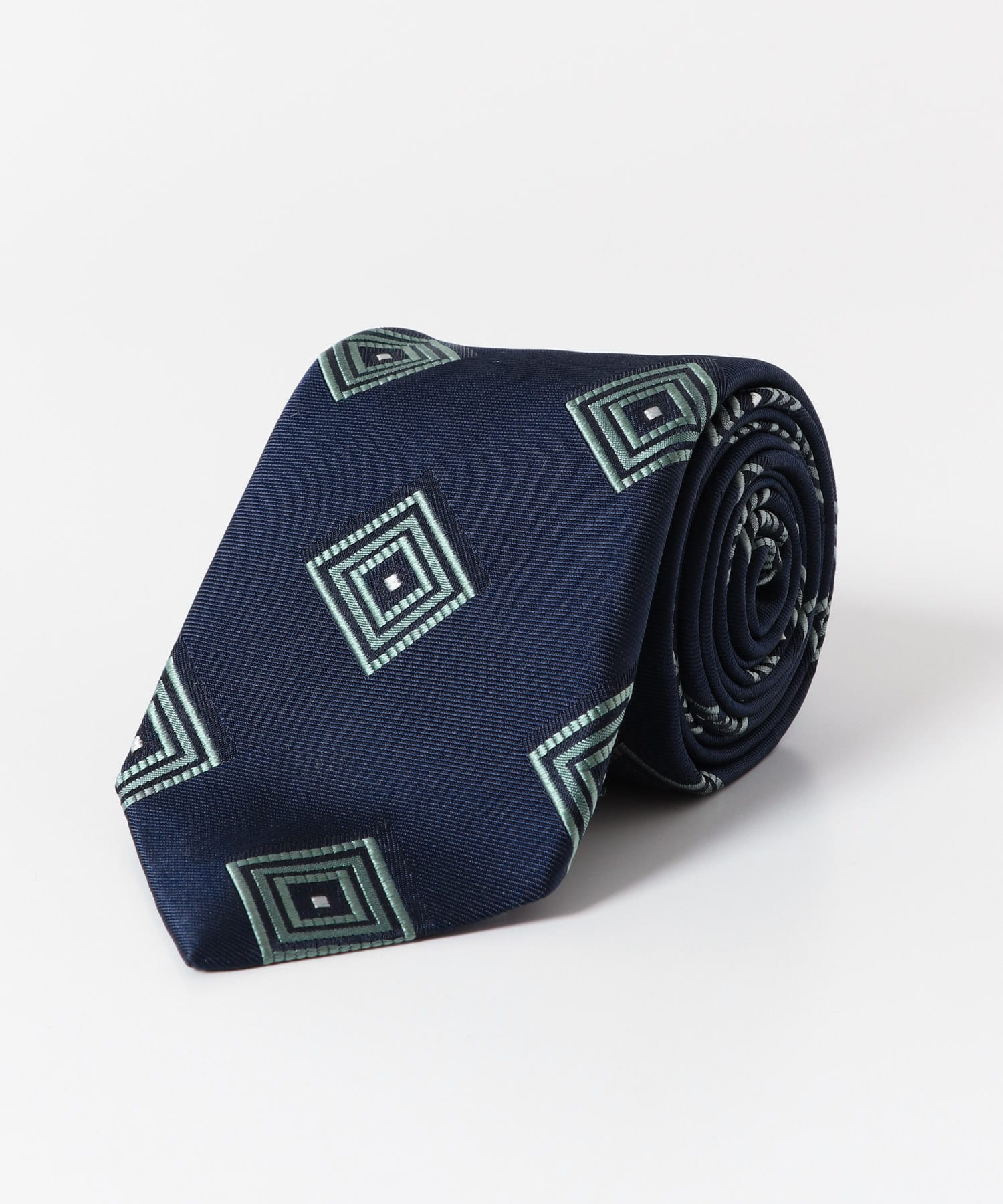 LIFE STYLE TAILOR　25SS FRANCO BASSI タイ小紋1 03NAVY -