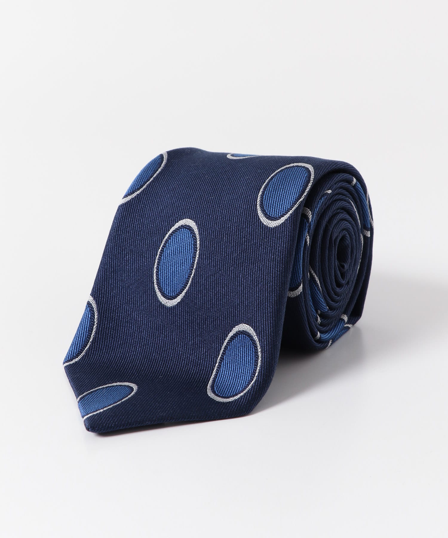 LIFE STYLE TAILOR　25SS FRANCO BASSI タイ小紋2 02NAVY -