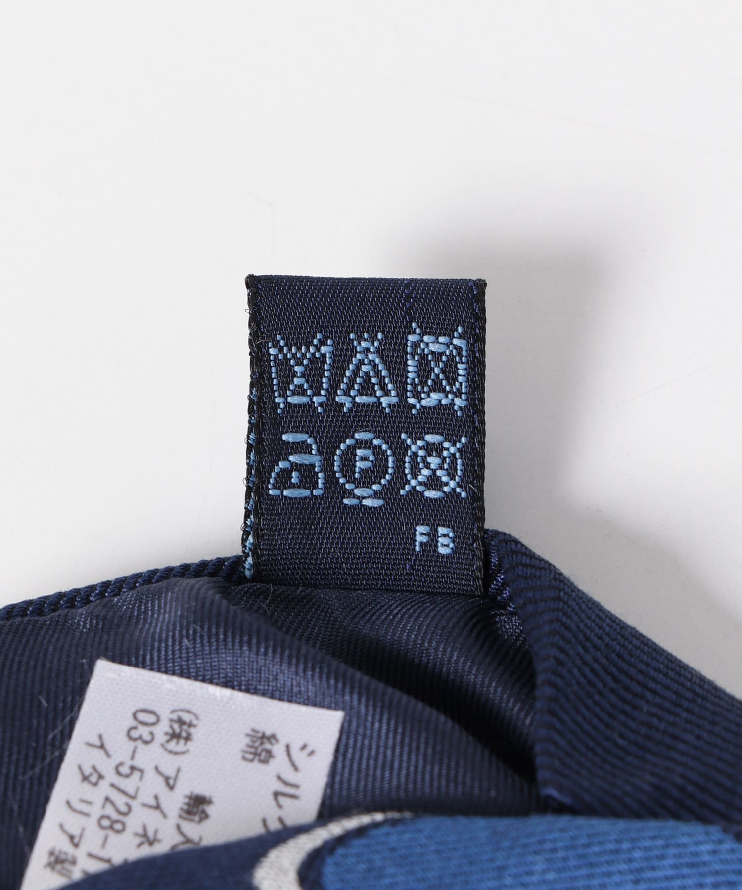 LIFE STYLE TAILOR　25SS FRANCO BASSI タイ小紋2 02NAVY -