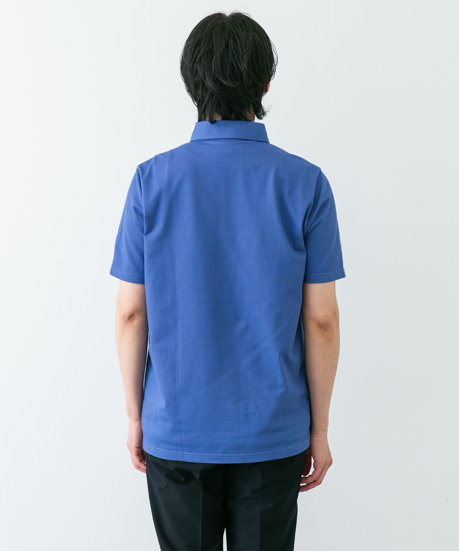 吸水速乾』LIFE STYLE TAILOR カッタウェイ半袖プルオーバー(M GRAY