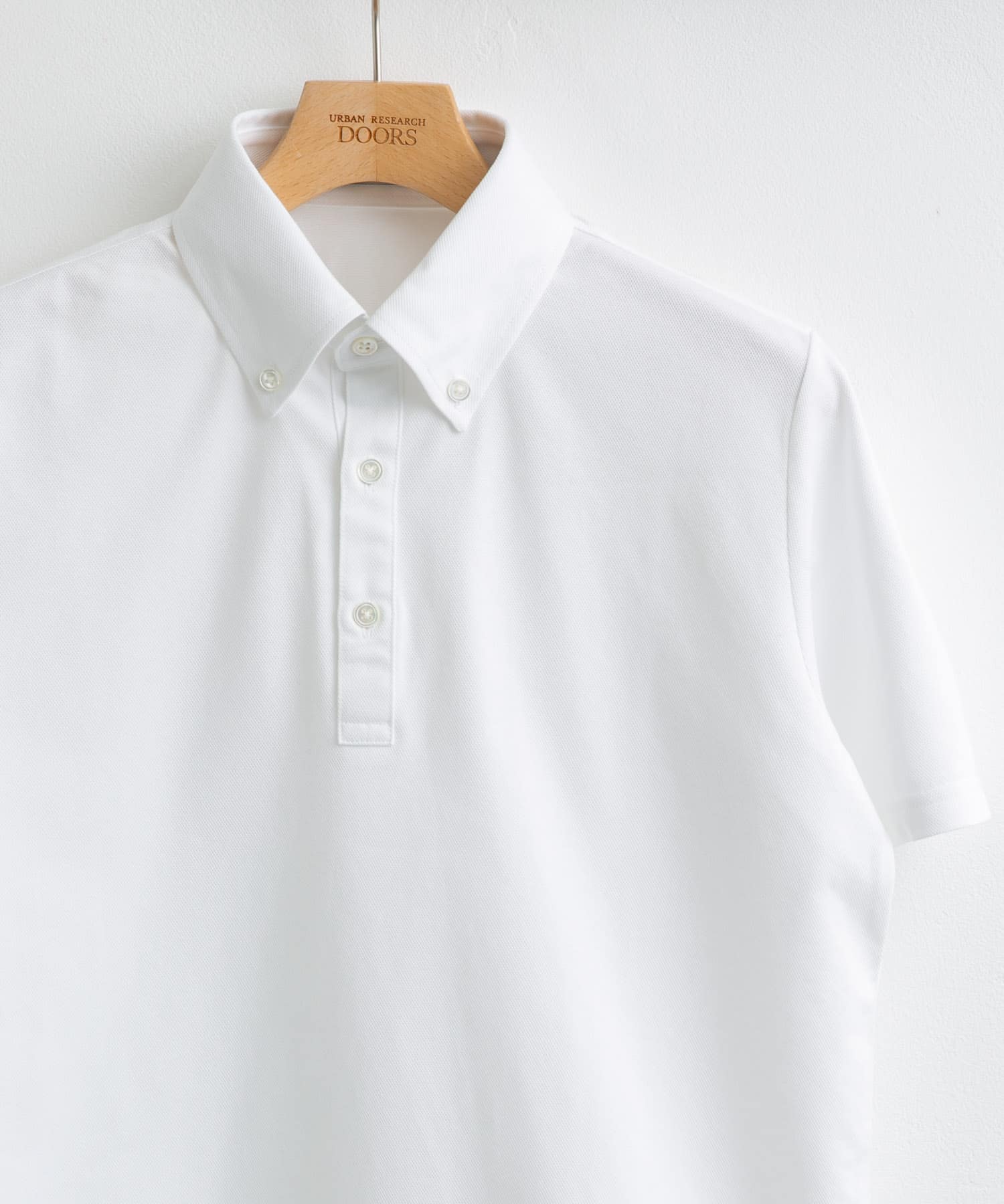 吸水速乾』LIFE STYLE TAILOR ボタンダウン半袖プルオーバー(M NAVY