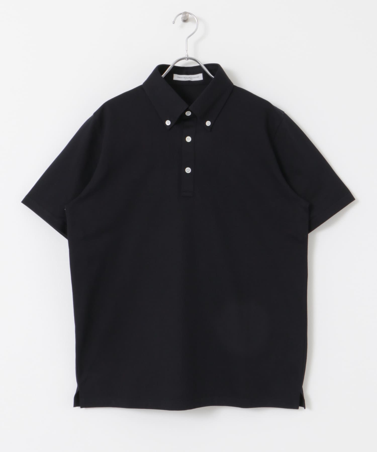 『吸水速乾』LIFE STYLE TAILOR　ボタンダウン半袖プルオーバー NAVY M