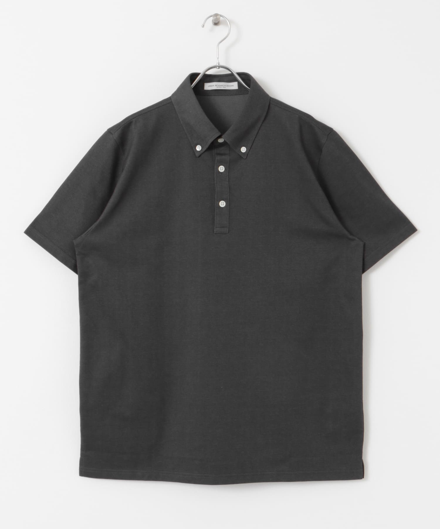 『吸水速乾』LIFE STYLE TAILOR　ボタンダウン半袖プルオーバー GRAY M