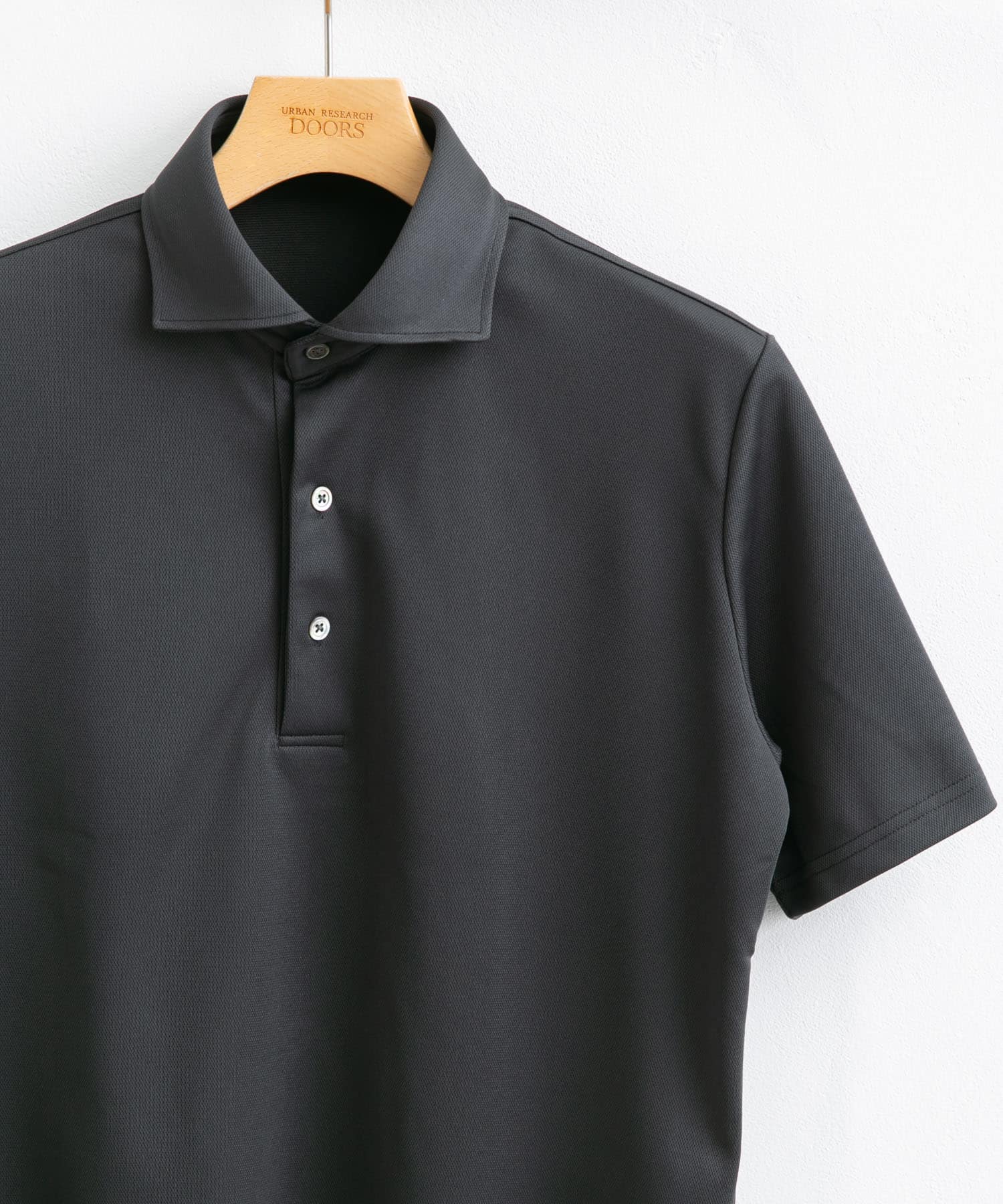 『イージーケア/速乾性』LIFE STYLE TAILOR　トリコット半袖プルオーバー GRAY M