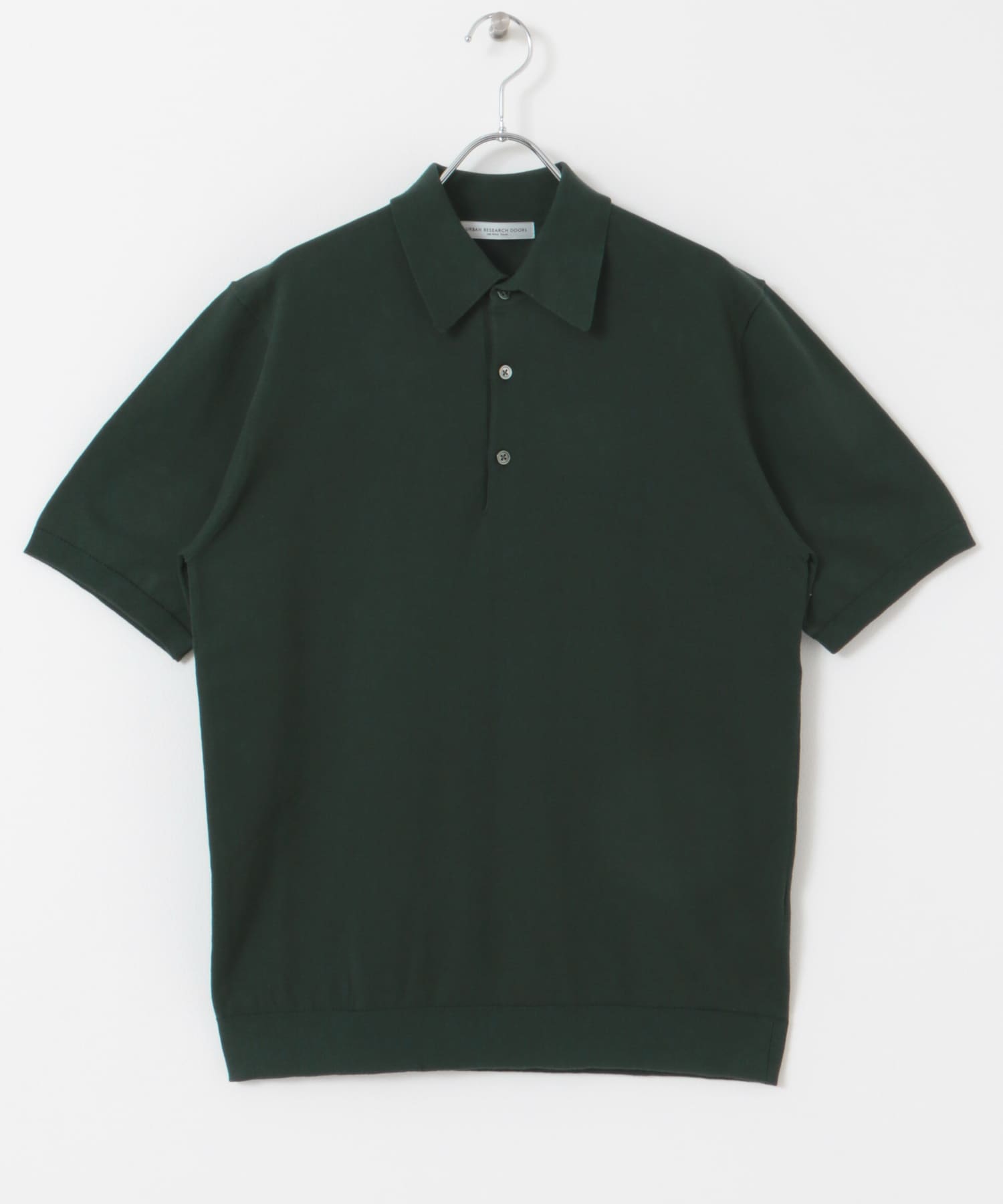 『UR TECH ひやサラクール』『接触冷感/UVカット』 ニットポロシャツ GREEN M