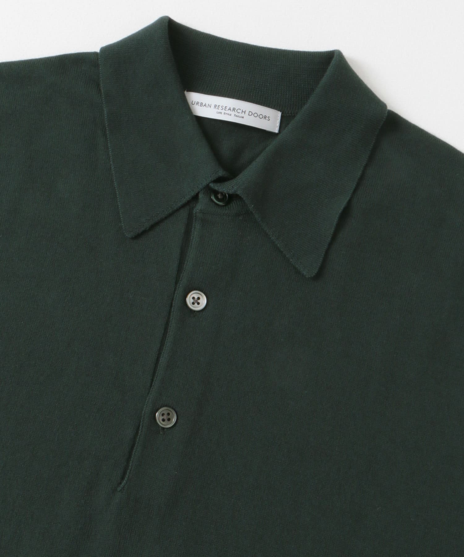 『UR TECH ひやサラクール』『接触冷感/UVカット』 ニットポロシャツ GREEN M