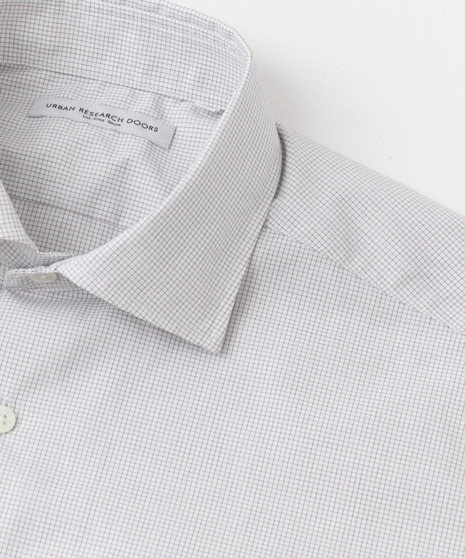 LIFE STYLE TAILOR　セミワイド半袖シャツ BRN-CH 37