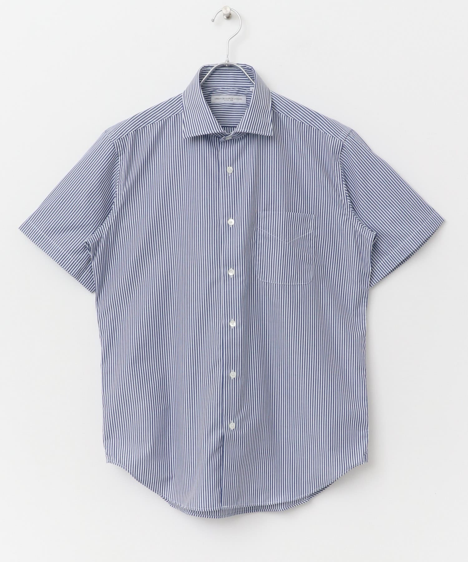 LIFE STYLE TAILOR　セミワイド半袖シャツ NVY-ST 37