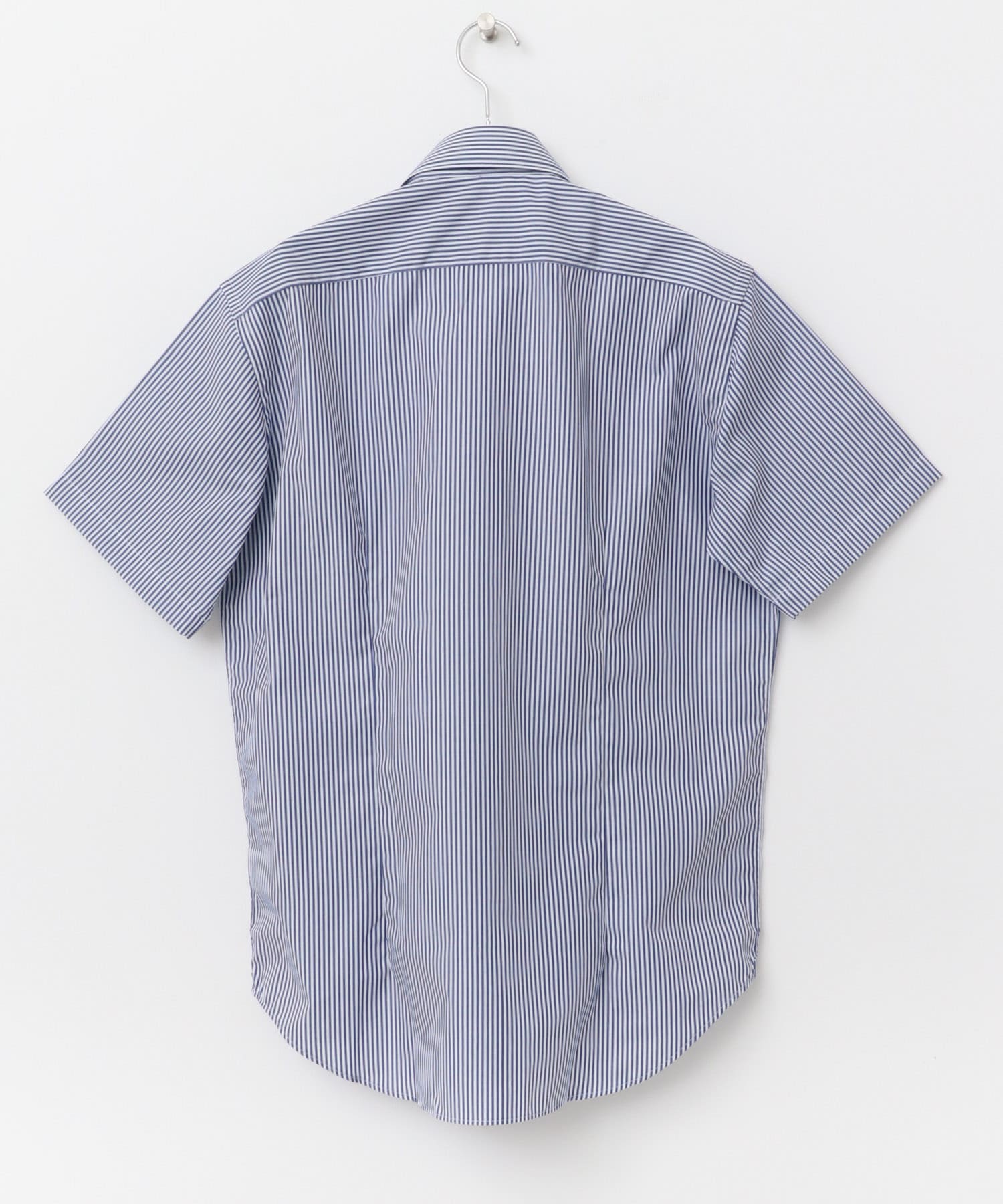 LIFE STYLE TAILOR　セミワイド半袖シャツ NVY-ST 37