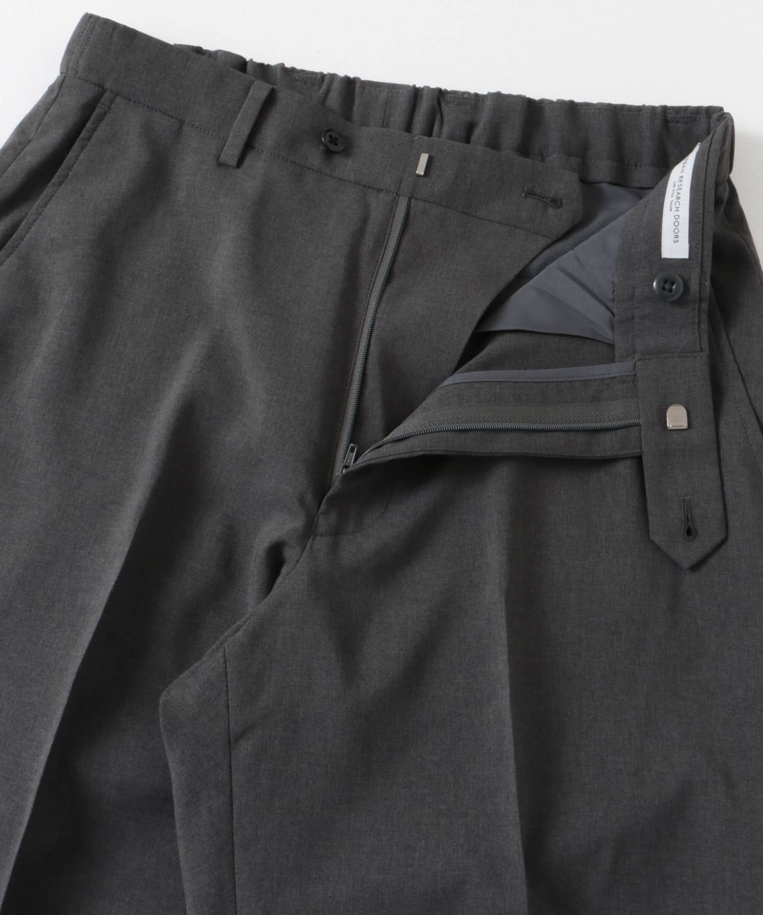LIFE STYLE TAILOR　リネンライクコンフォータブルパンツ GRAY S
