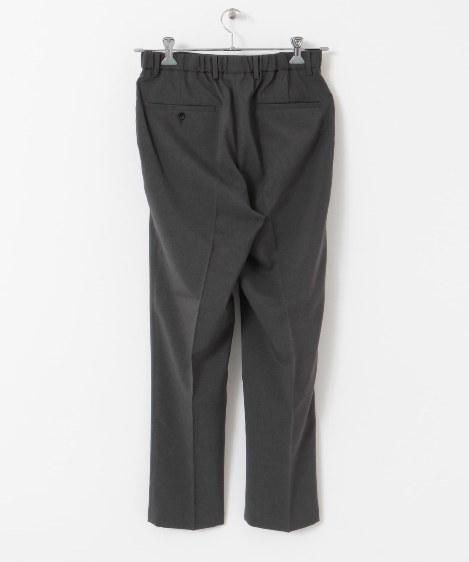LIFE STYLE TAILOR　リネンライクコンフォータブルパンツ GRAY S