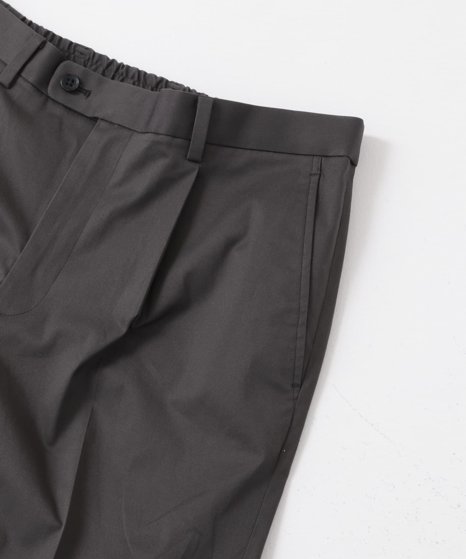 LIFE STYLE TAILOR　ストレッチコットンパンツ CHARCOAL 44