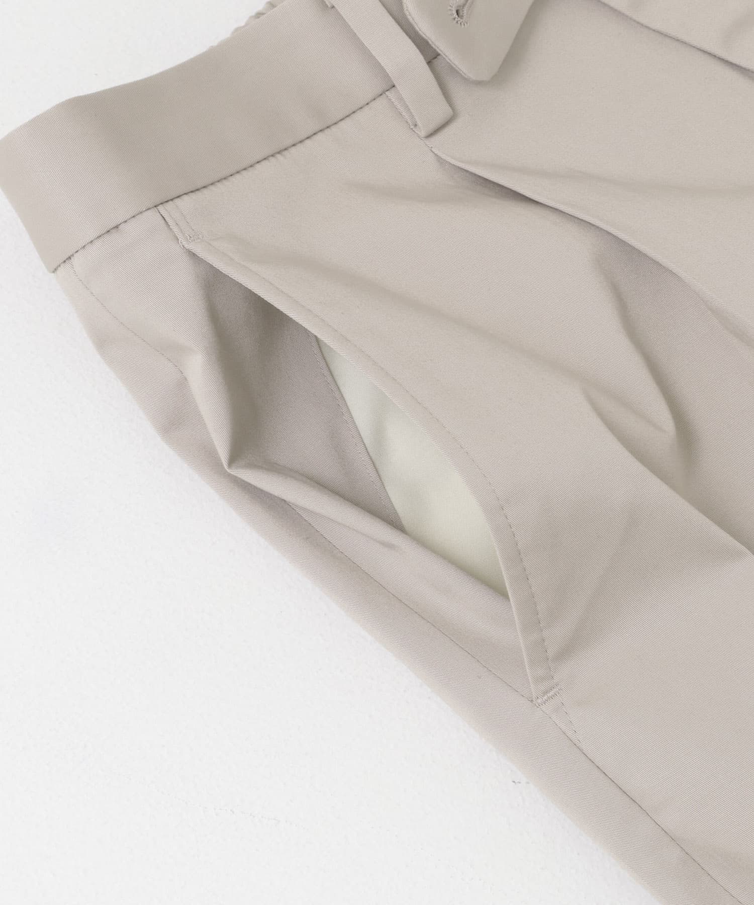 LIFE STYLE TAILOR　ストレッチコットンパンツ GREIGE 44