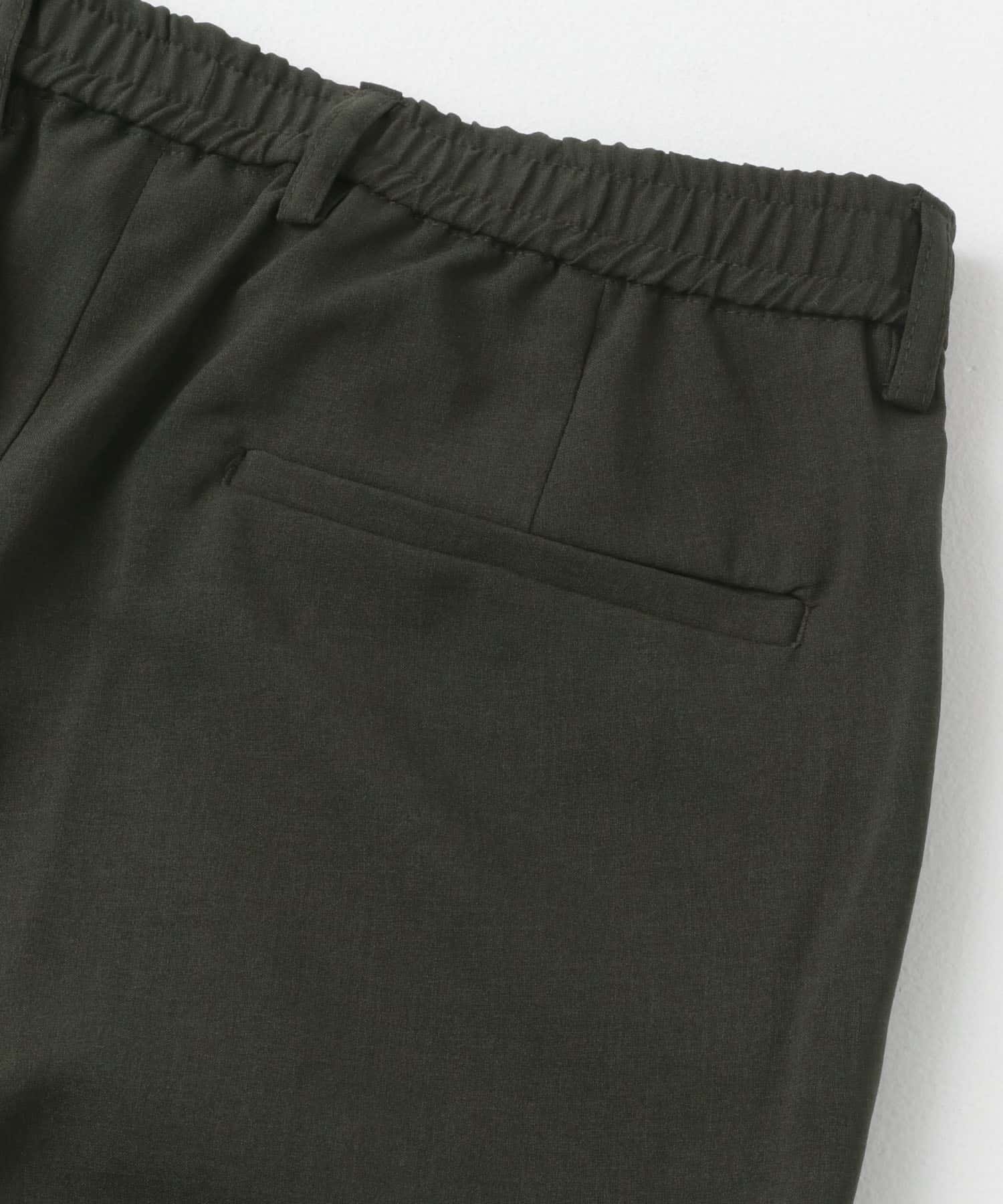 『イージーケア』LIFE STYLE TAILOR　メランジトロストレッチパンツ KHAKI S