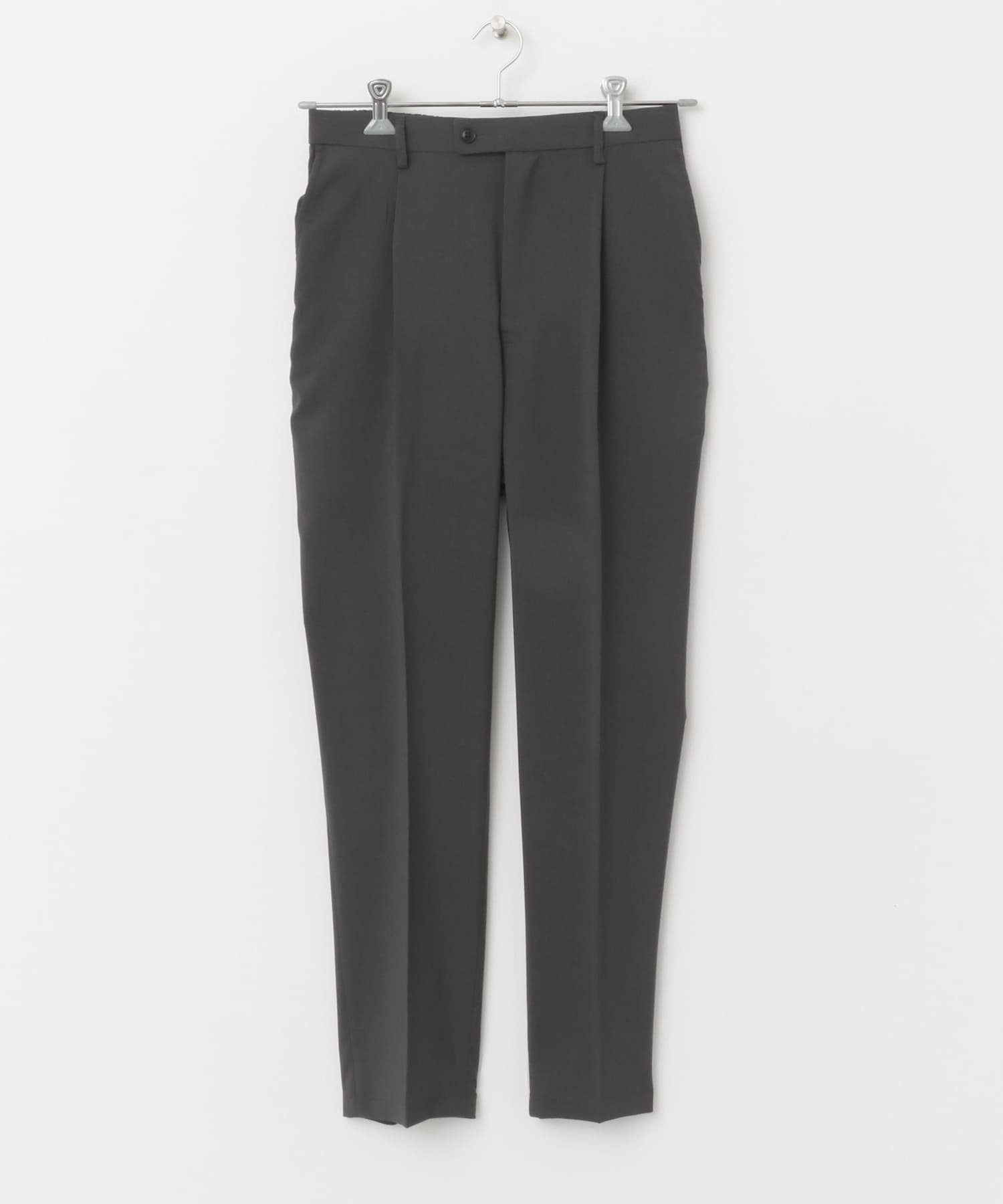 『イージーケア』LIFE STYLE TAILOR　メランジトロストレッチパンツ GRAY S