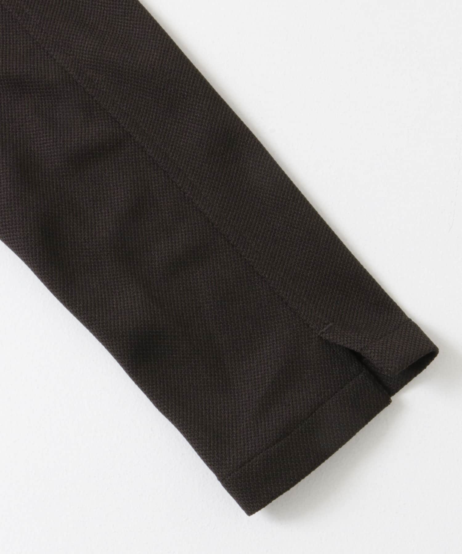 『イージーケア/速乾』LIFE STYLE TAILOR　メランジニットイージージャケット BROWN 44