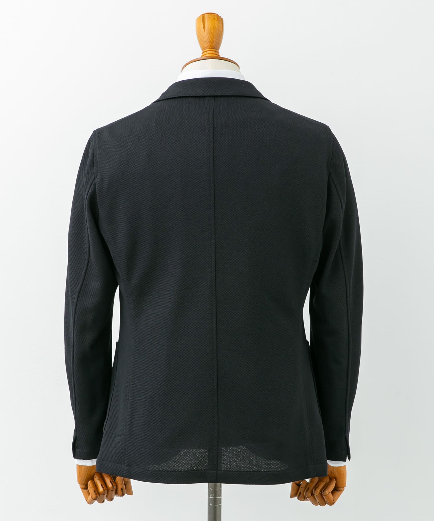 『イージーケア/速乾』LIFE STYLE TAILOR　メランジニットイージージャケット NAVY 48