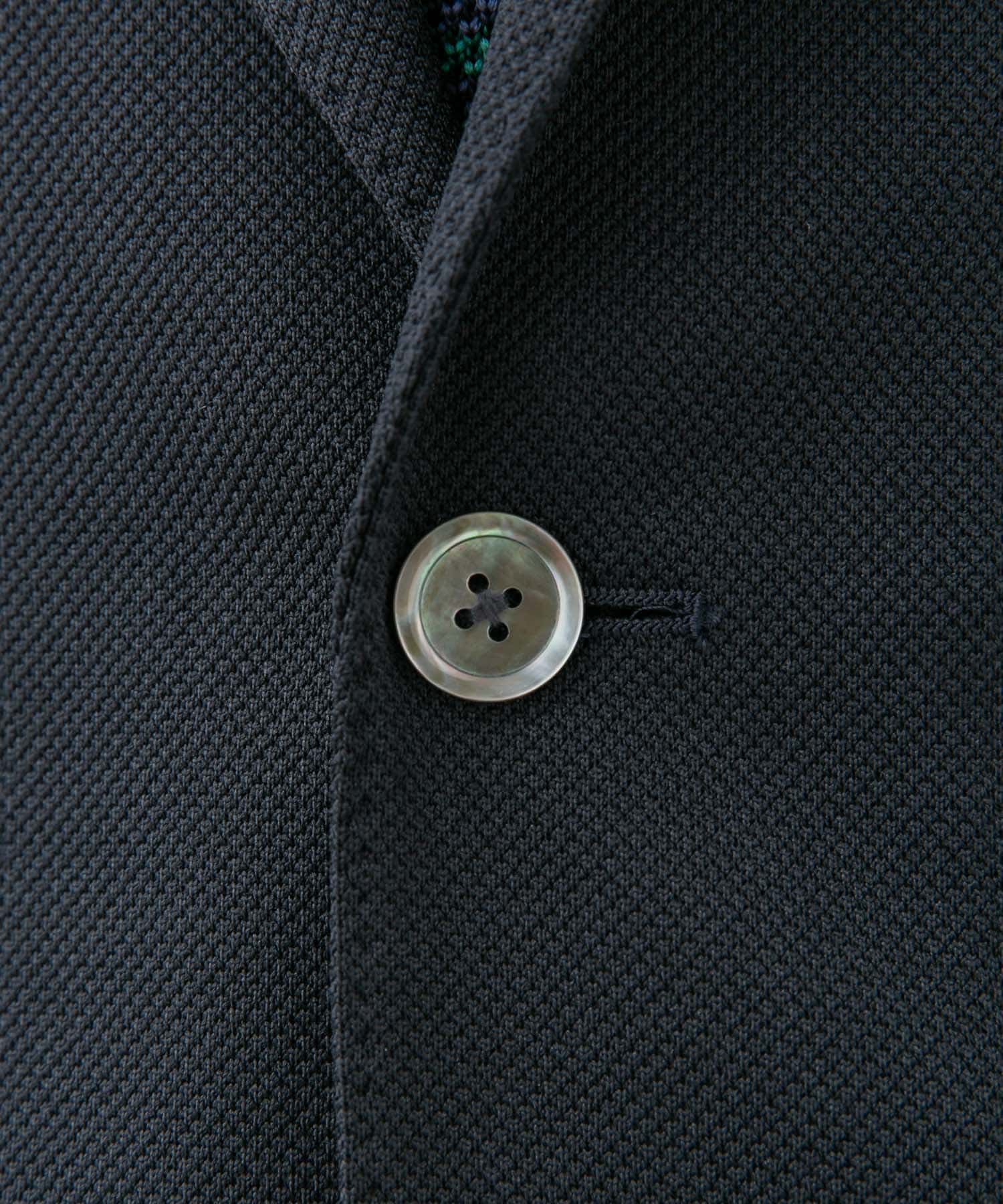 『イージーケア/速乾』LIFE STYLE TAILOR　メランジニットイージージャケット NAVY 50