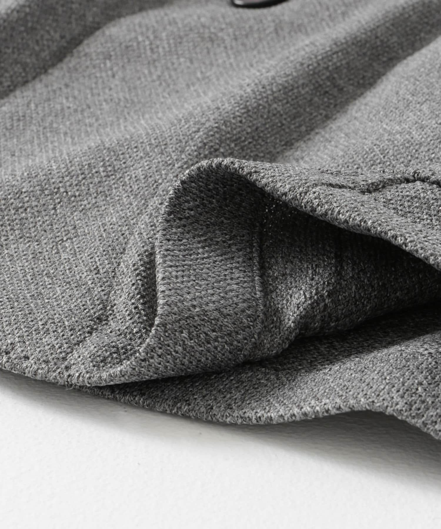 『イージーケア/速乾』LIFE STYLE TAILOR　メランジニットイージージャケット GRAY 44