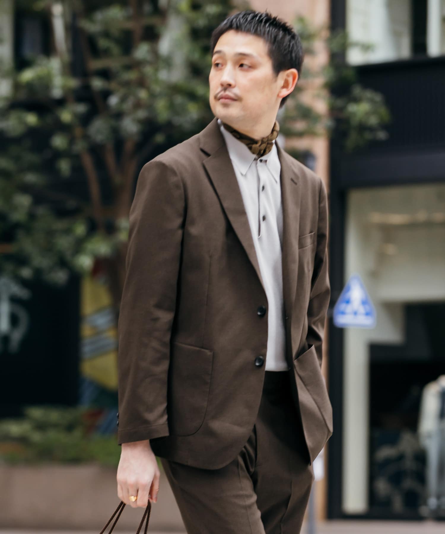 LIFE STYLE TAILOR　リネンライクコンフォータブルジャケット