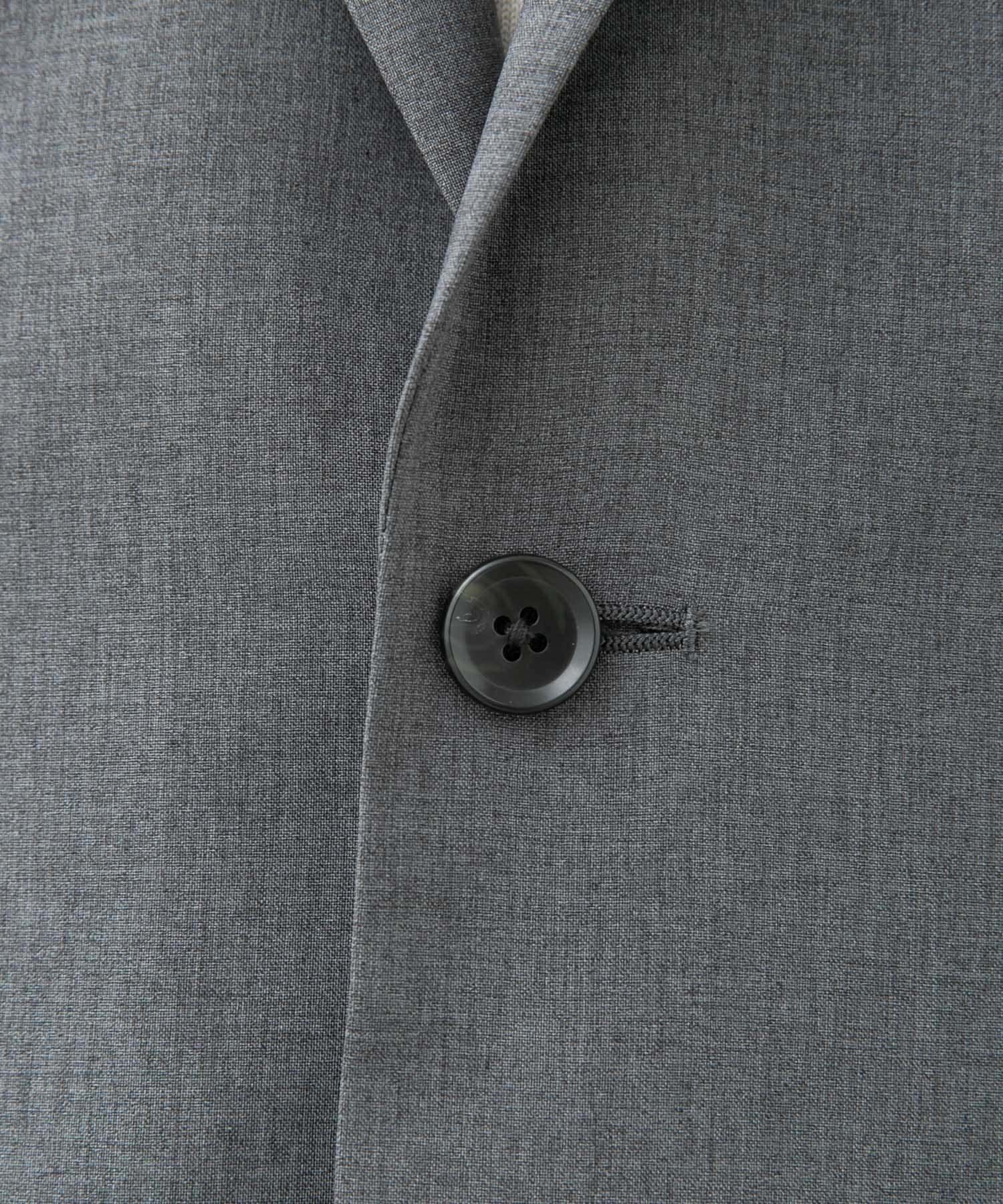 LIFE STYLE TAILOR　リネンライクコンフォータブルジャケット GRAY L