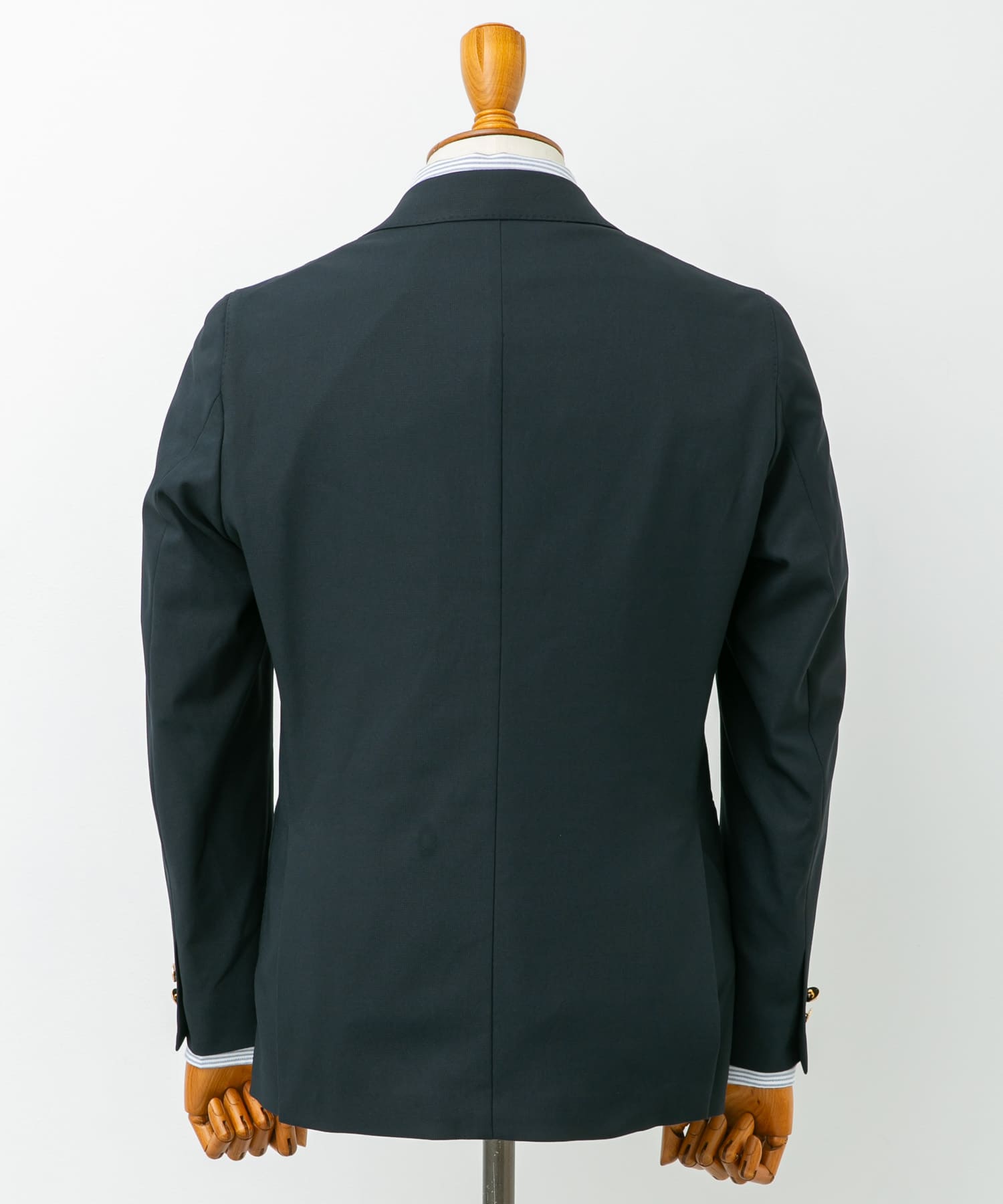 『イージーケア』LIFE STYLE TAILOR　ストレッチオックスメタルボタンブレザー NAVY 46