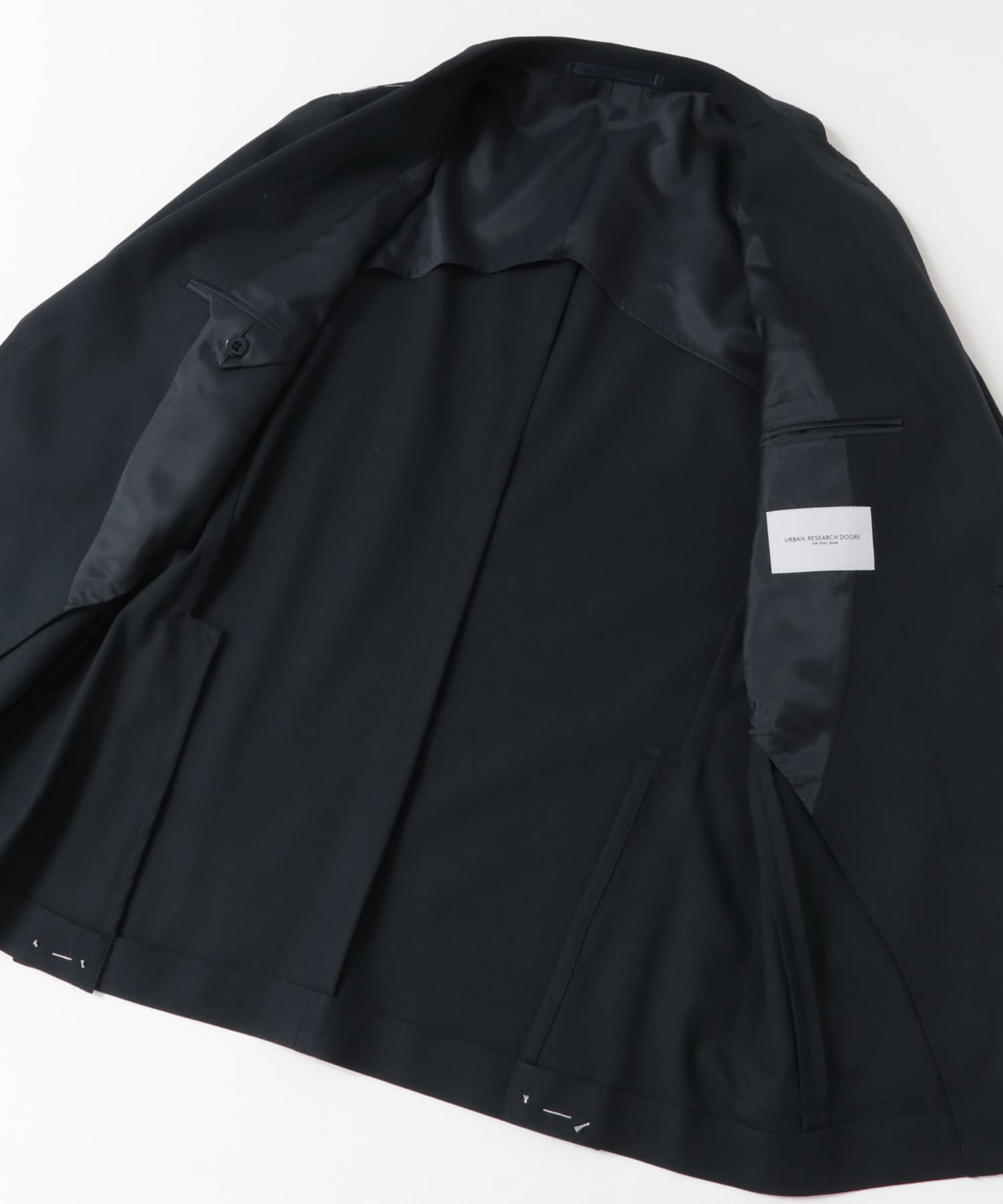 『イージーケア』LIFE STYLE TAILOR　ストレッチオックスメタルボタンブレザー NAVY 44